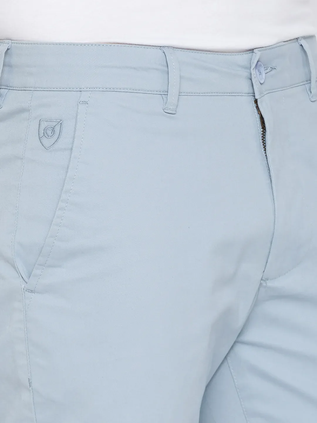 Grey Slim Straight Fit Men's Chinos by Being Human Clothing - Image 4