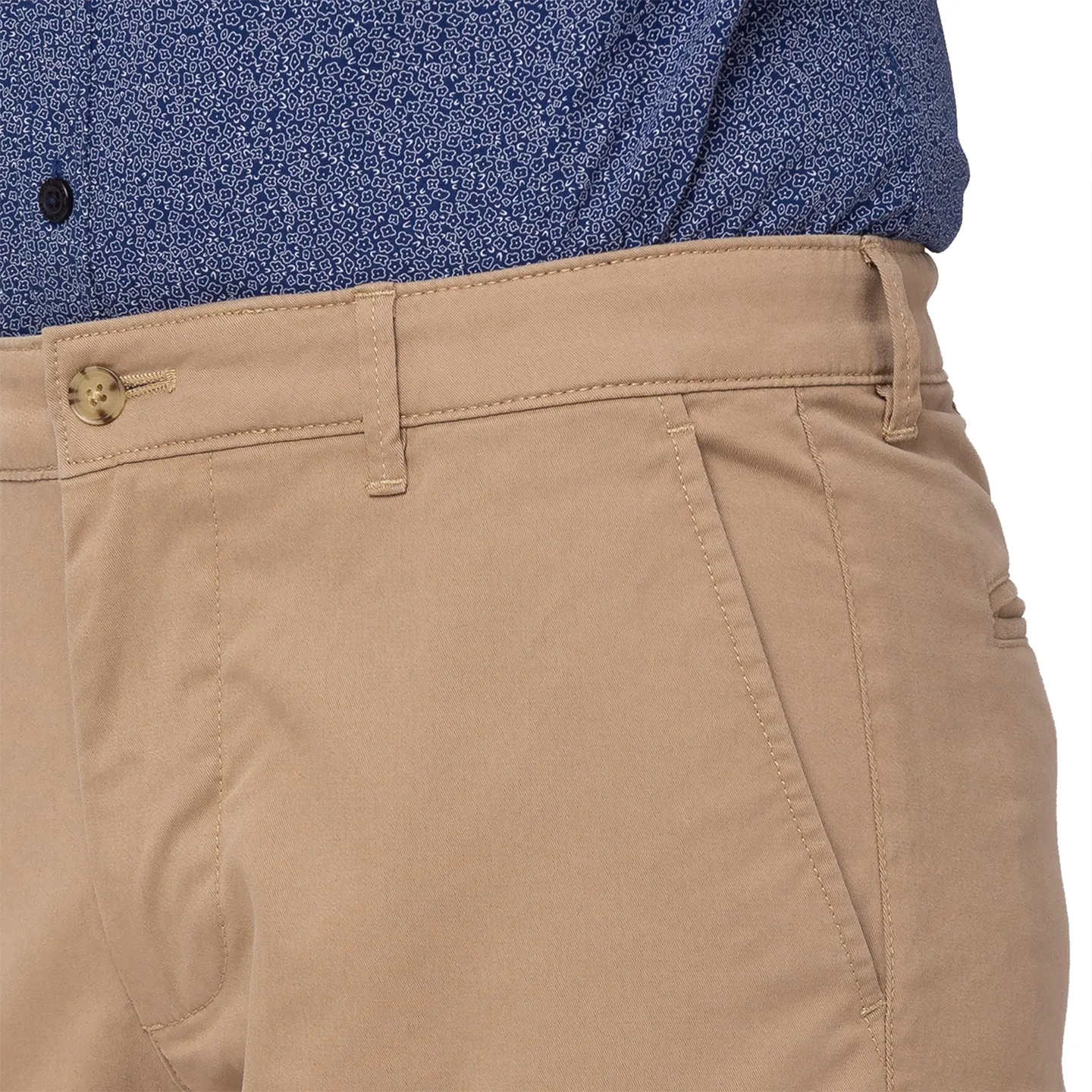 Khaki Slim Straight Fit Men's Chinos by Being Human Clothing - Image 2