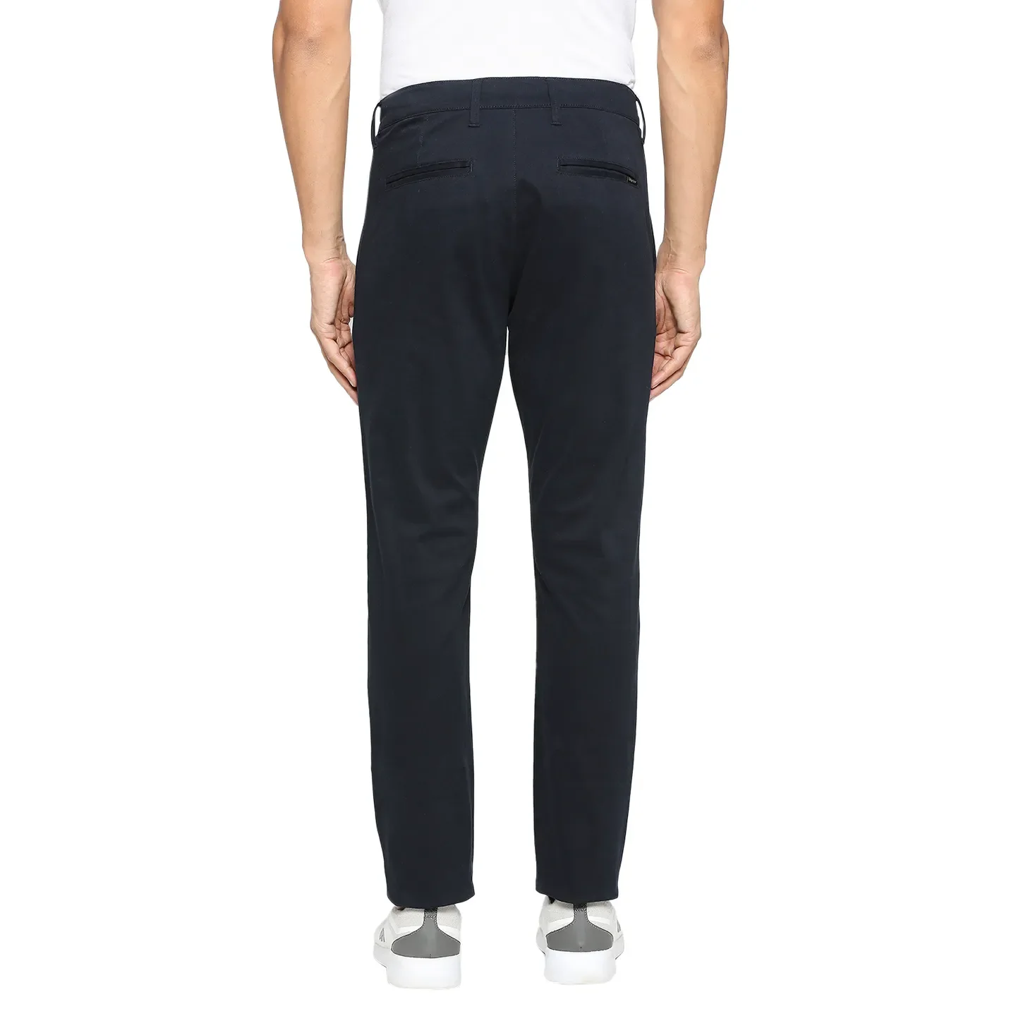 Navy Slim Fit Chinos For Men By Being Human Clothing - Image 2