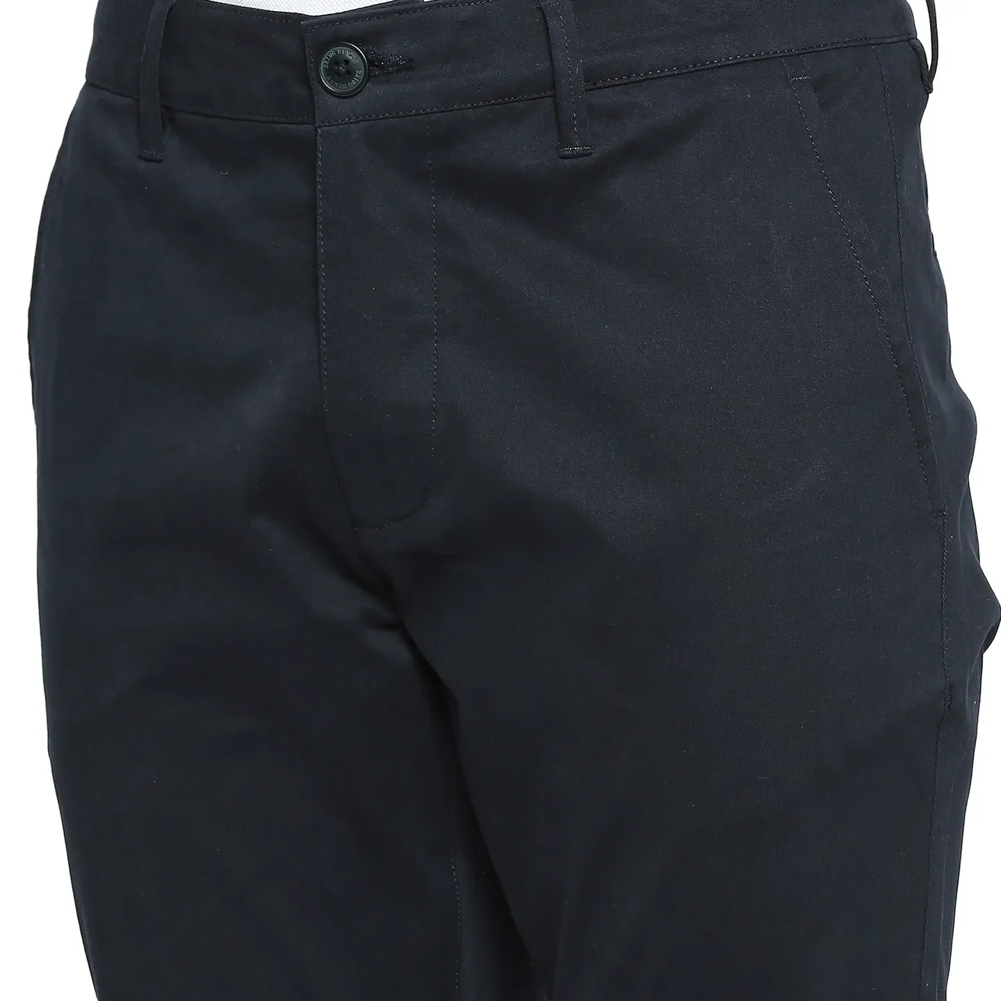 Navy Slim Fit Chinos For Men By Being Human Clothing - Image 5