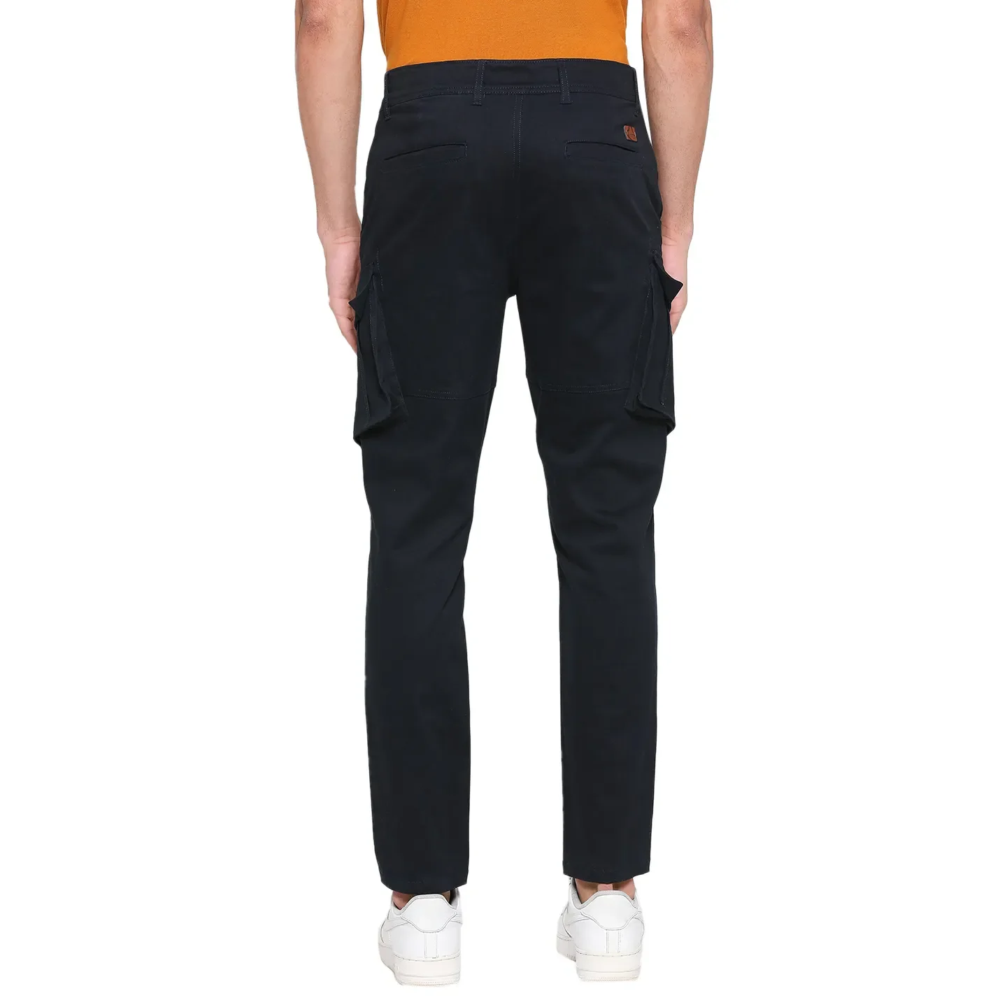 Navy Slim Fit Chinos For Men By Being Human Clothing - Image 4