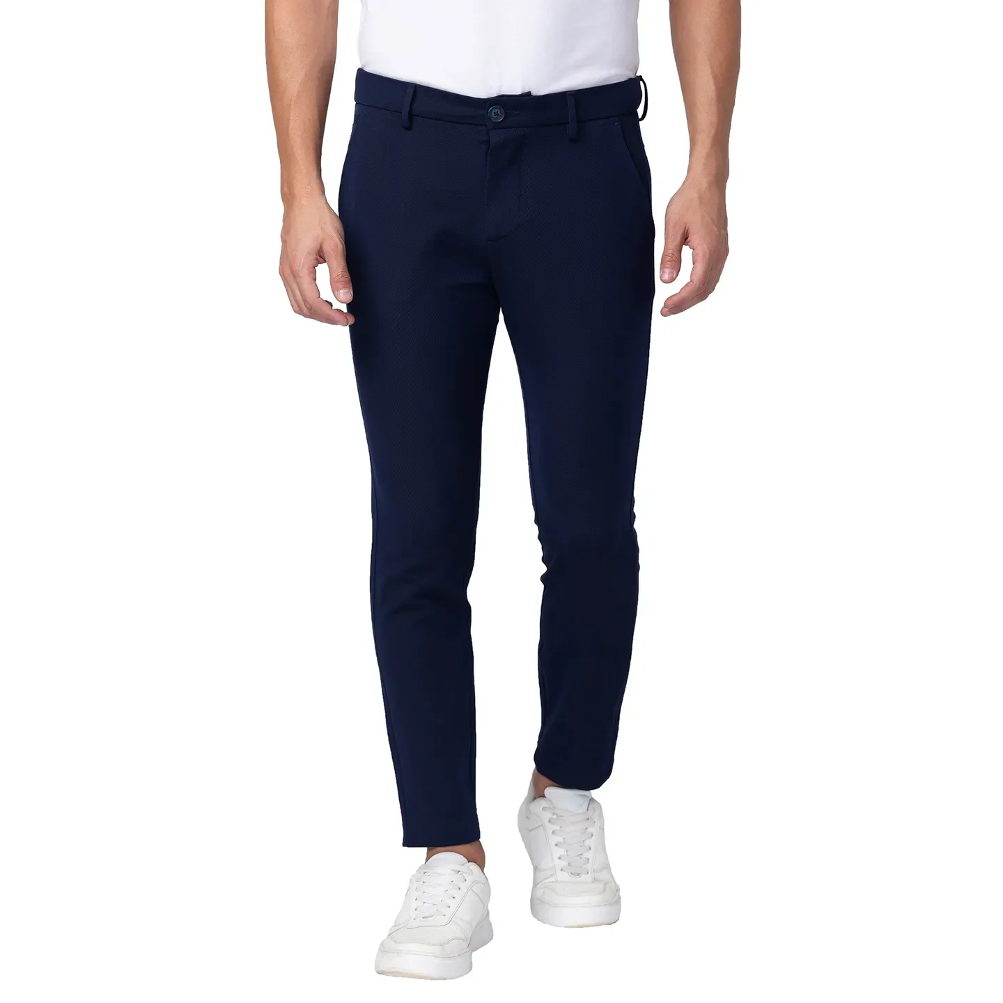 Blue Slim Straight Fit Men's Chinos by Being Human Clothing