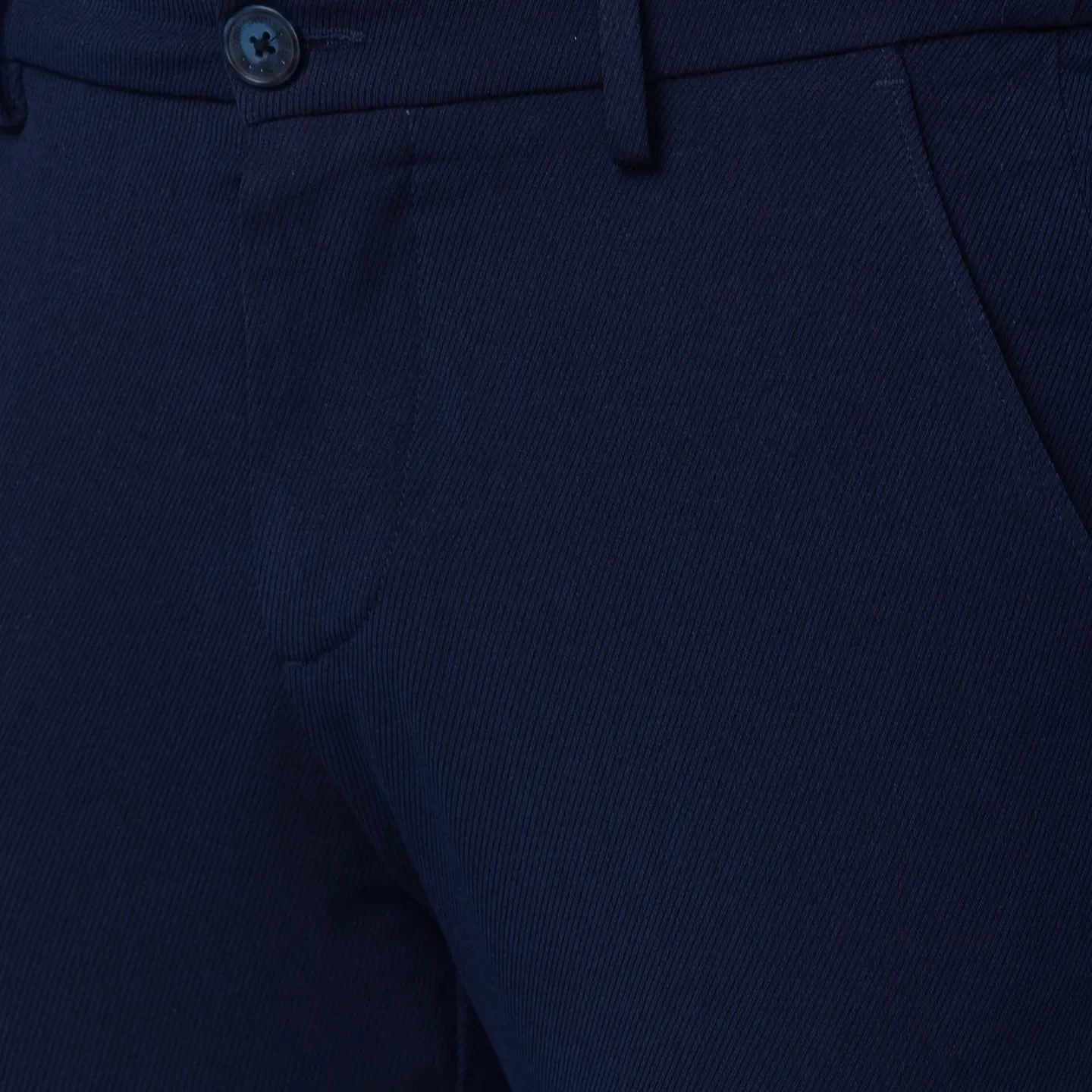 Blue Slim Straight Fit Men's Chinos by Being Human Clothing - Image 4