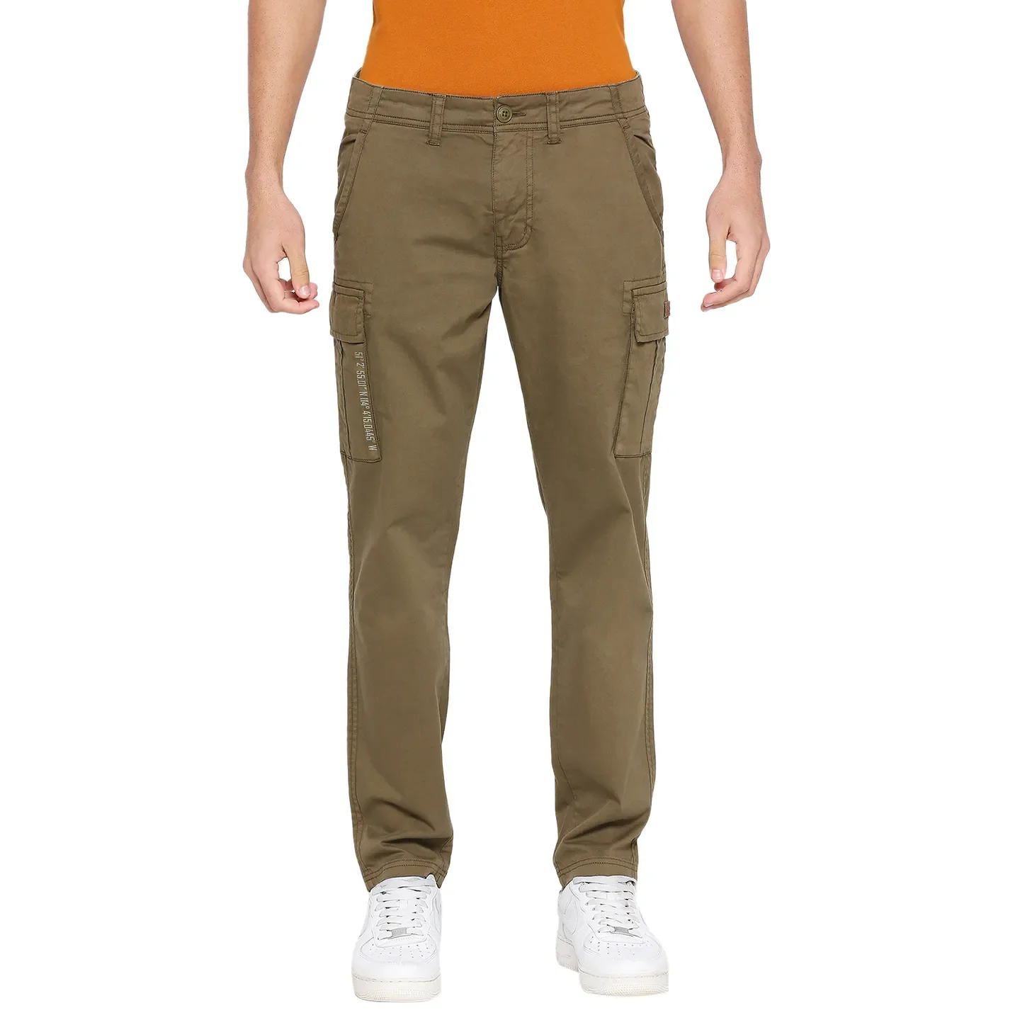 Olive Slim Fit Chinos For Men By Being Human Clothing