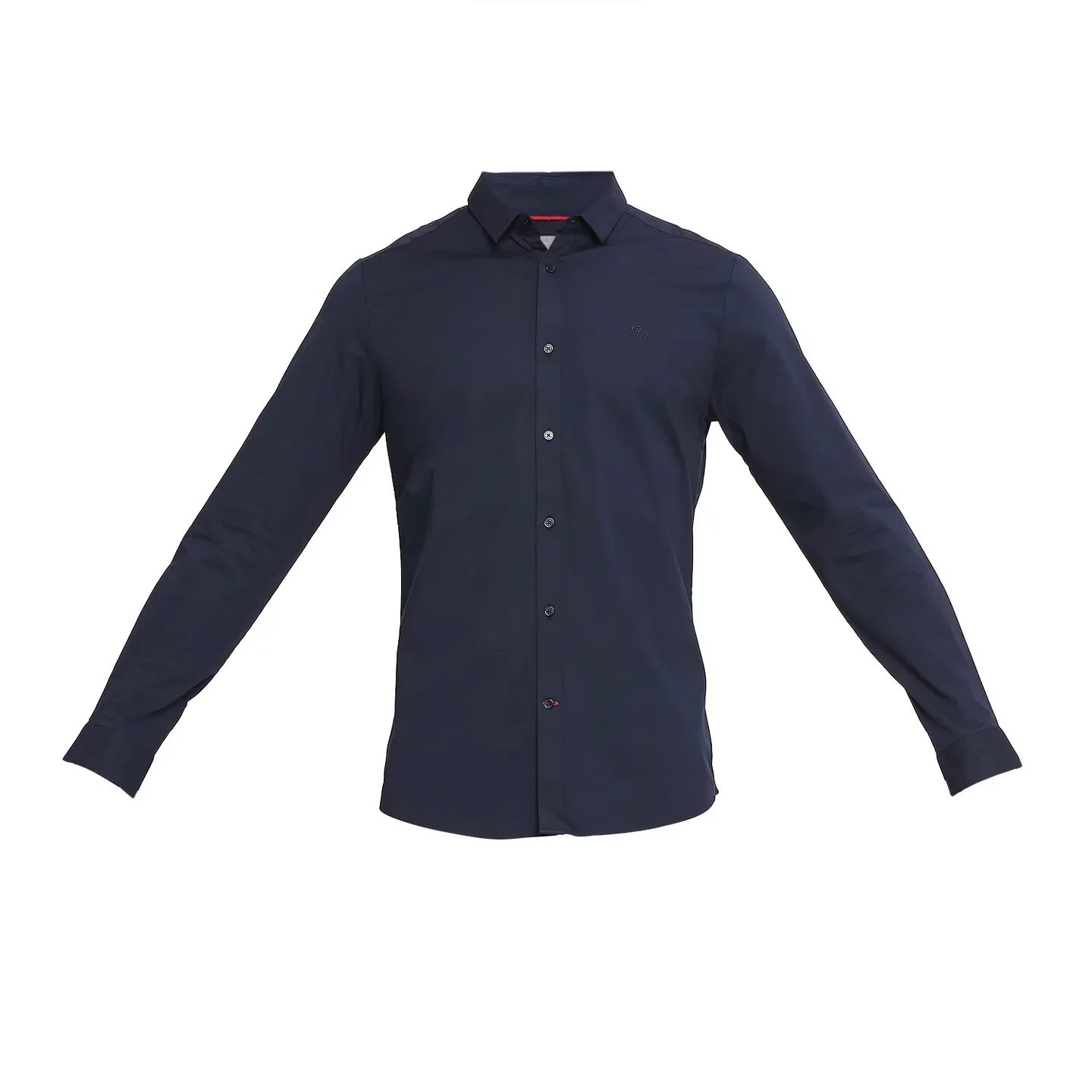 Navy Super Slim Fit Regular Collar Men's Shirt by Being Human Clothing - Image 7
