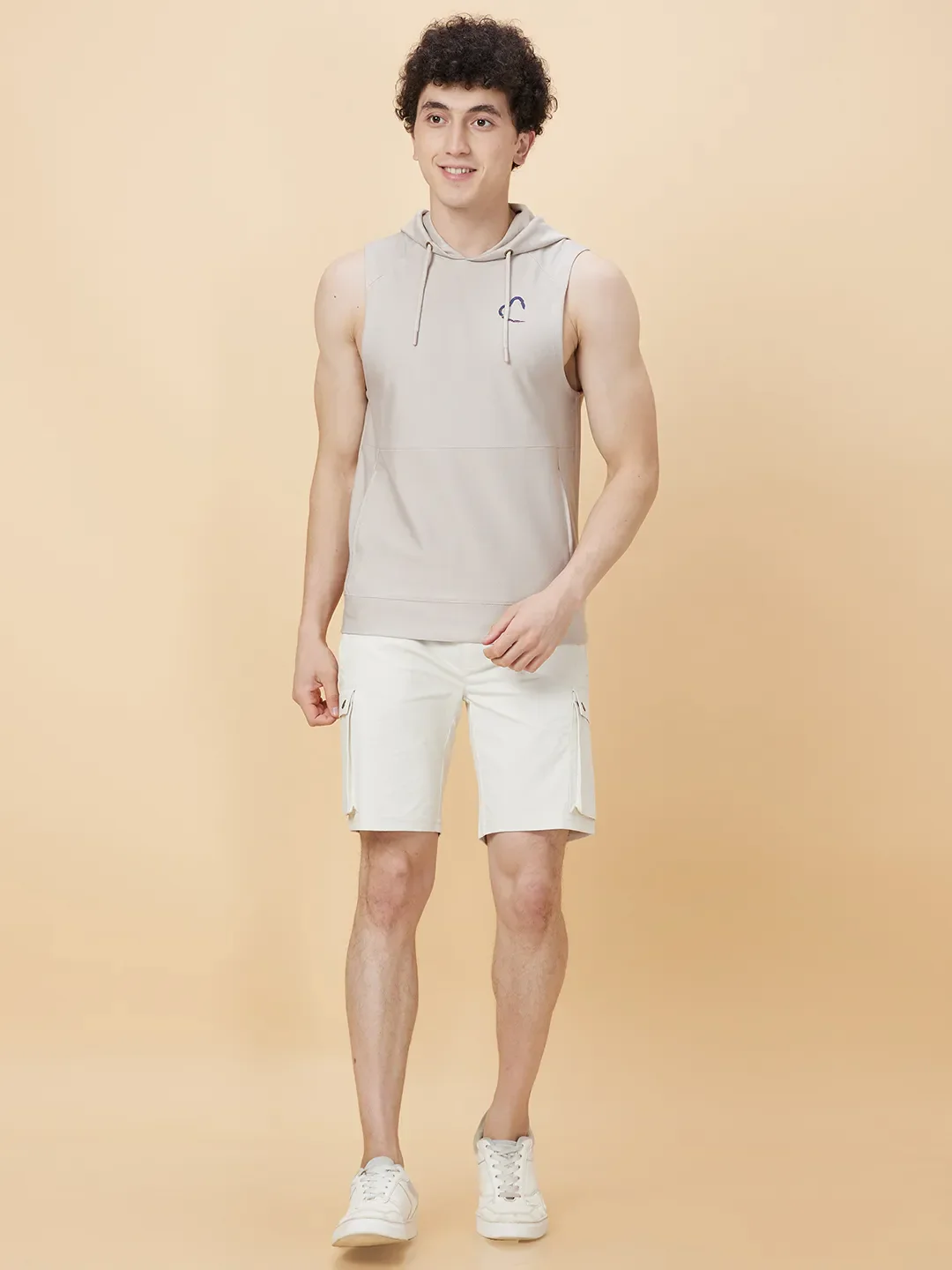 Fawn Slim Fit Hooded Neck Men's T-Shirt by Being Human Clothing - Image 2
