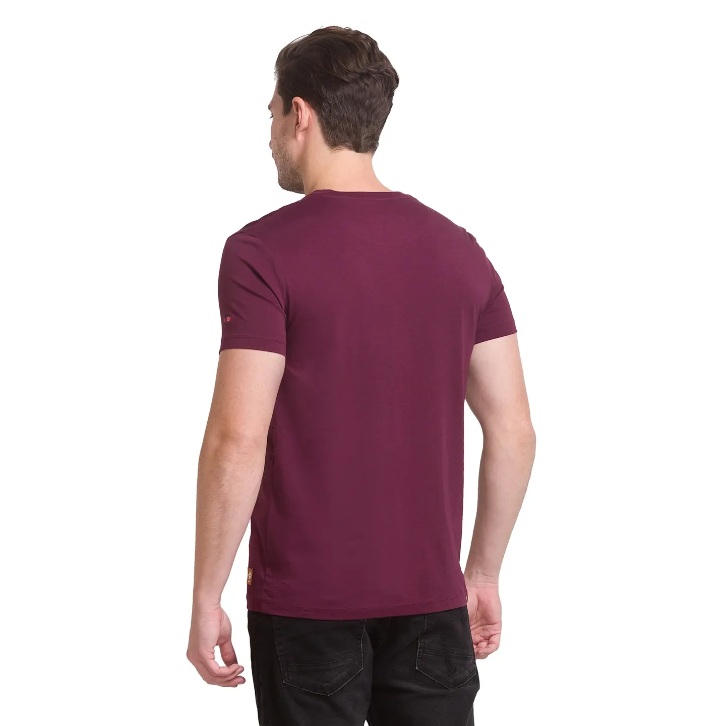 Fig Slim Fit Round Neck Men's T-Shirt by Being Human Clothing - Image 4