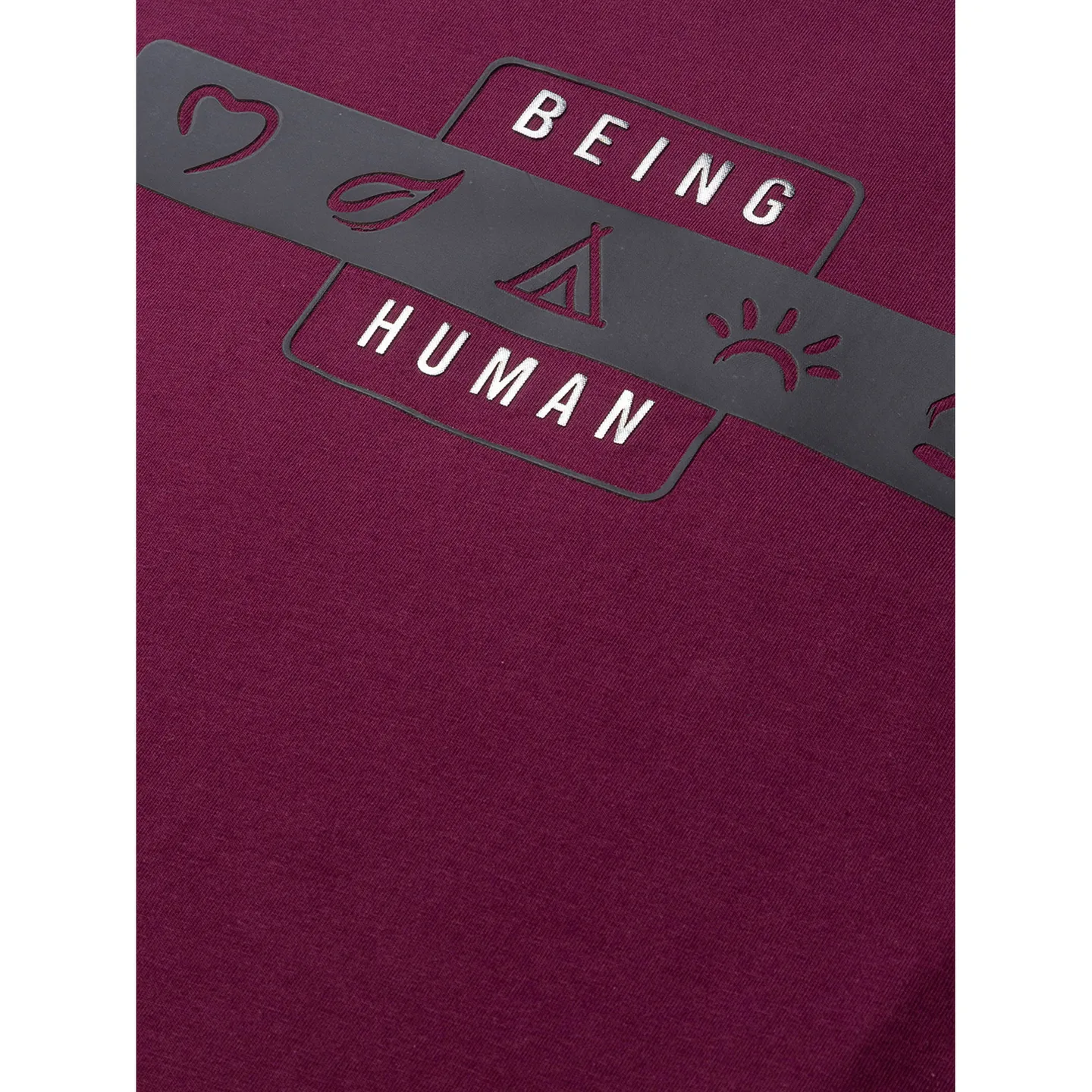 Red Slim Straight Fit Men's Short Sleeves T-Shirt by Being Human Clothing - Image 5