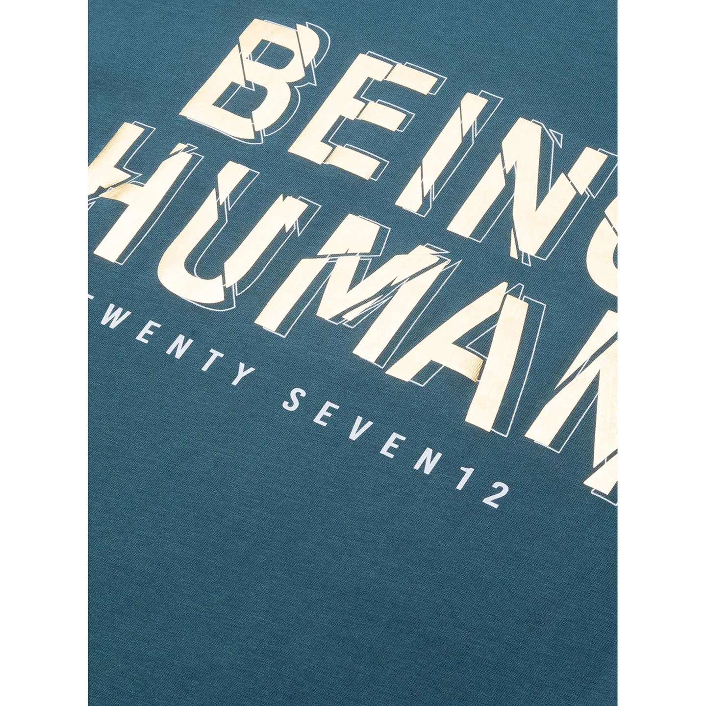 Green Slim Straight Fit Men's Short Sleeves T-Shirt by Being Human Clothing - Image 5