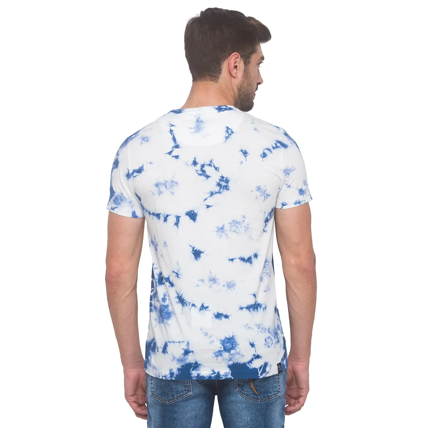 Blue Regular Fit Men's Short Sleeves T-Shirt by Being Human Clothing