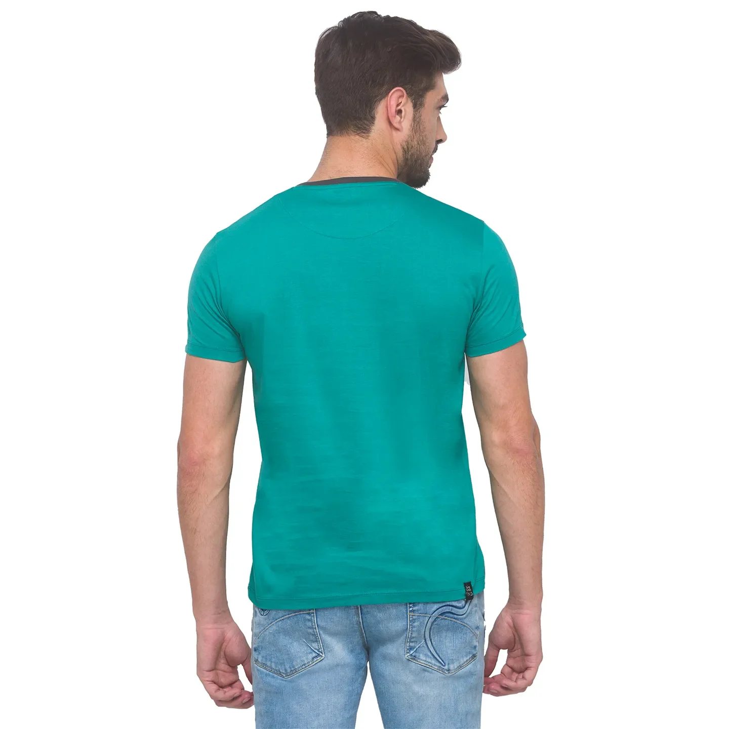 Pink Regular Fit Men's Short Sleeves T-Shirt by Being Human Clothing - Image 4