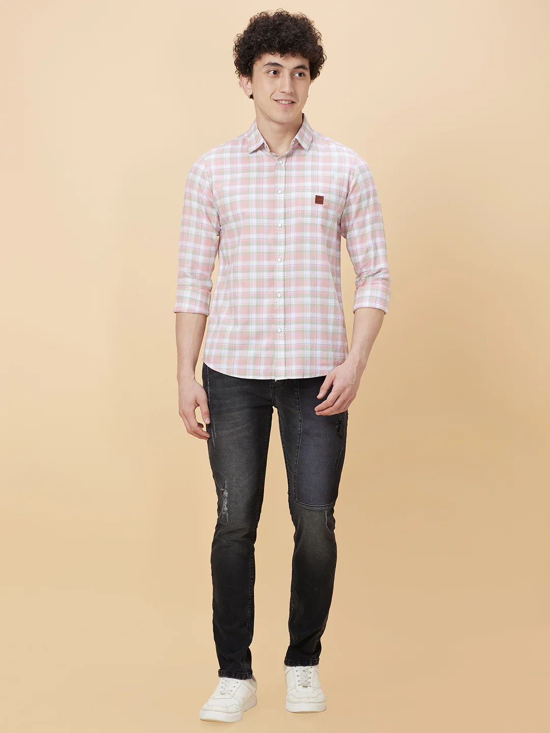 Black Slim Fit Denims For Men By Being Human Clothing - Image 2