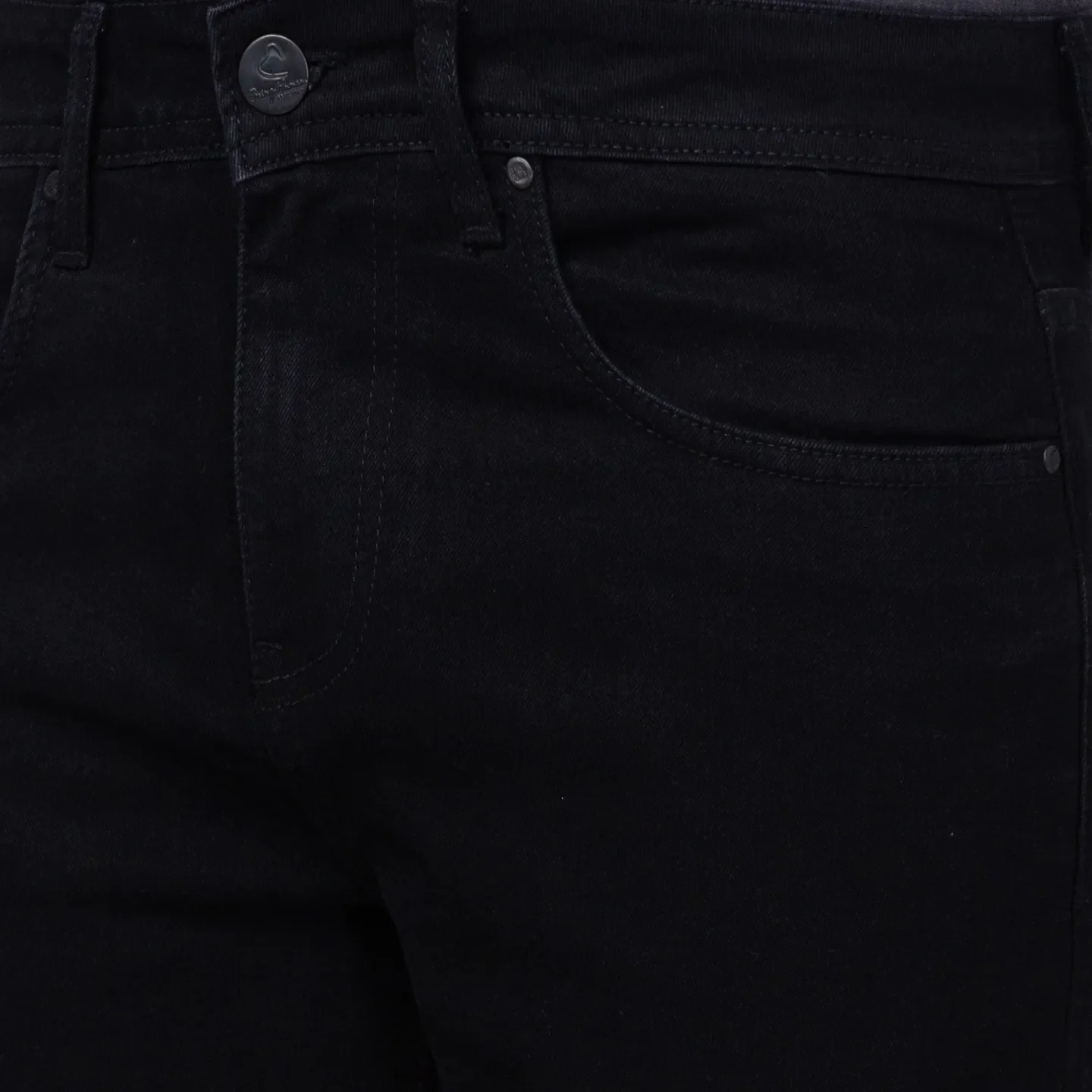Black Slim Straight Fit Men's Denims by Being Human Clothing - Image 5