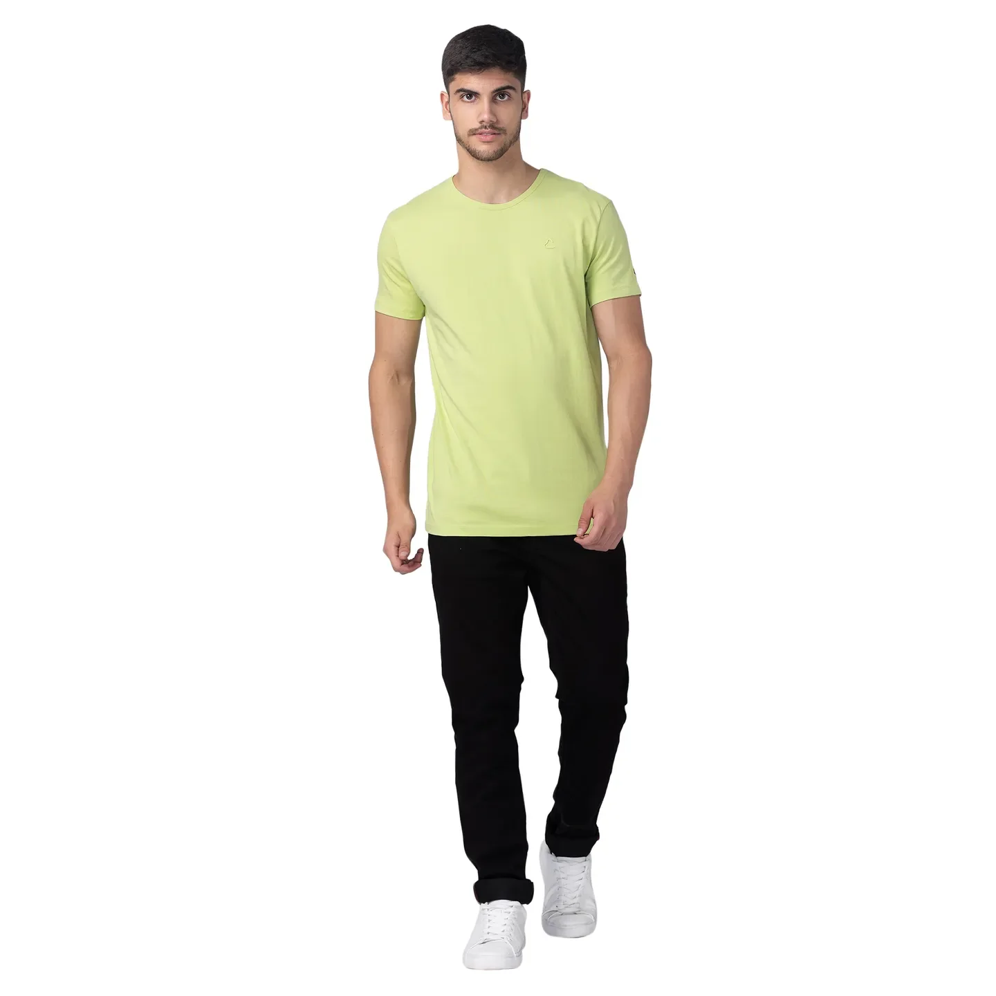 Black Slim Straight Fit Men's Denims by Being Human Clothing - Image 5