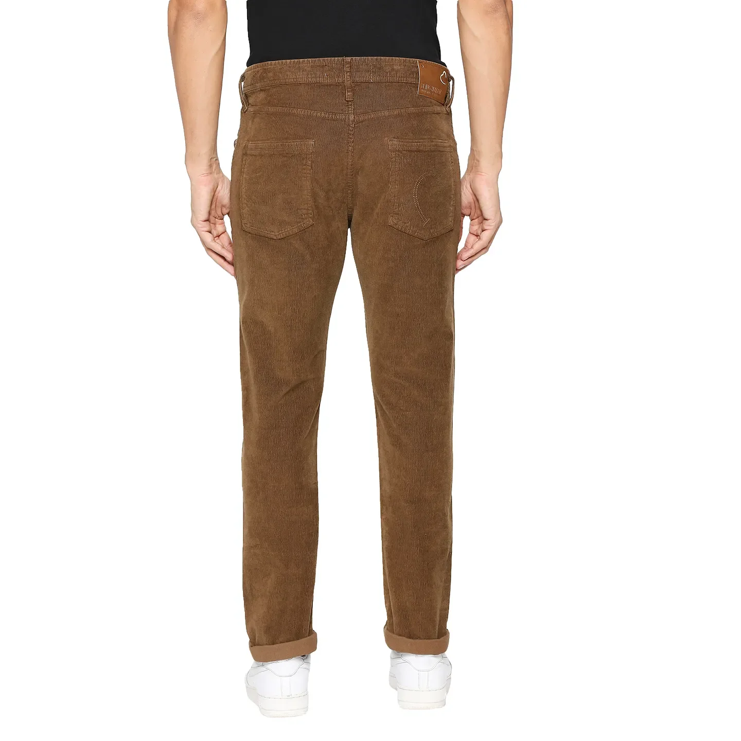 Brown Slim Straight Fit Men's Denims by Being Human Clothing - Image 4