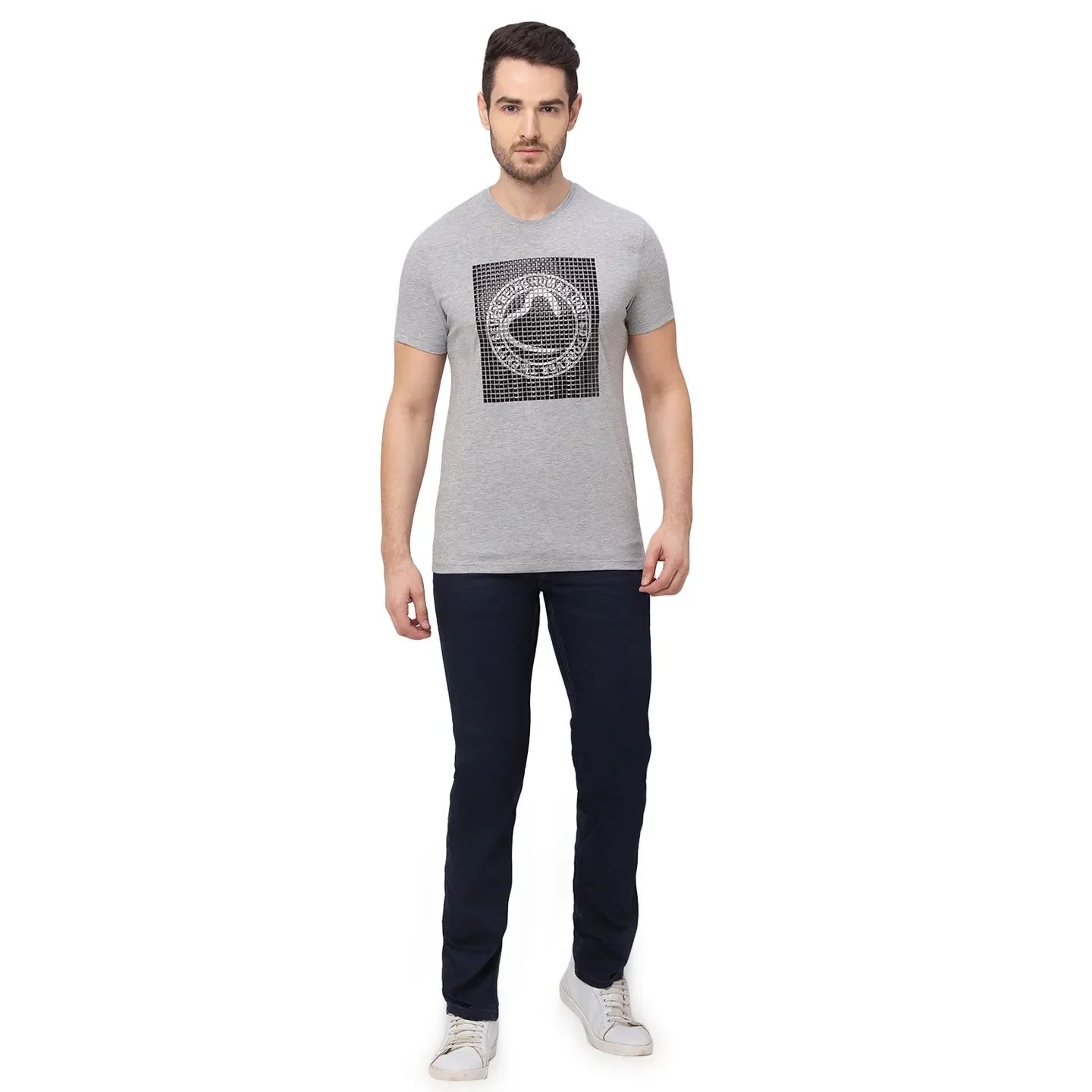 Blue Slim Straight Fit Men's Denims by Being Human Clothing - Image 5