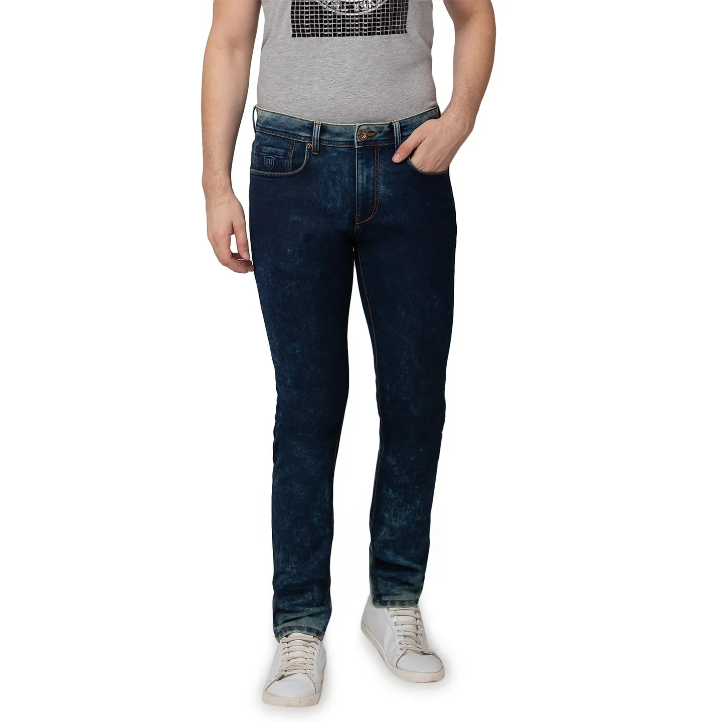 Blue Regular Fit Men's Denims by Being Human Clothing