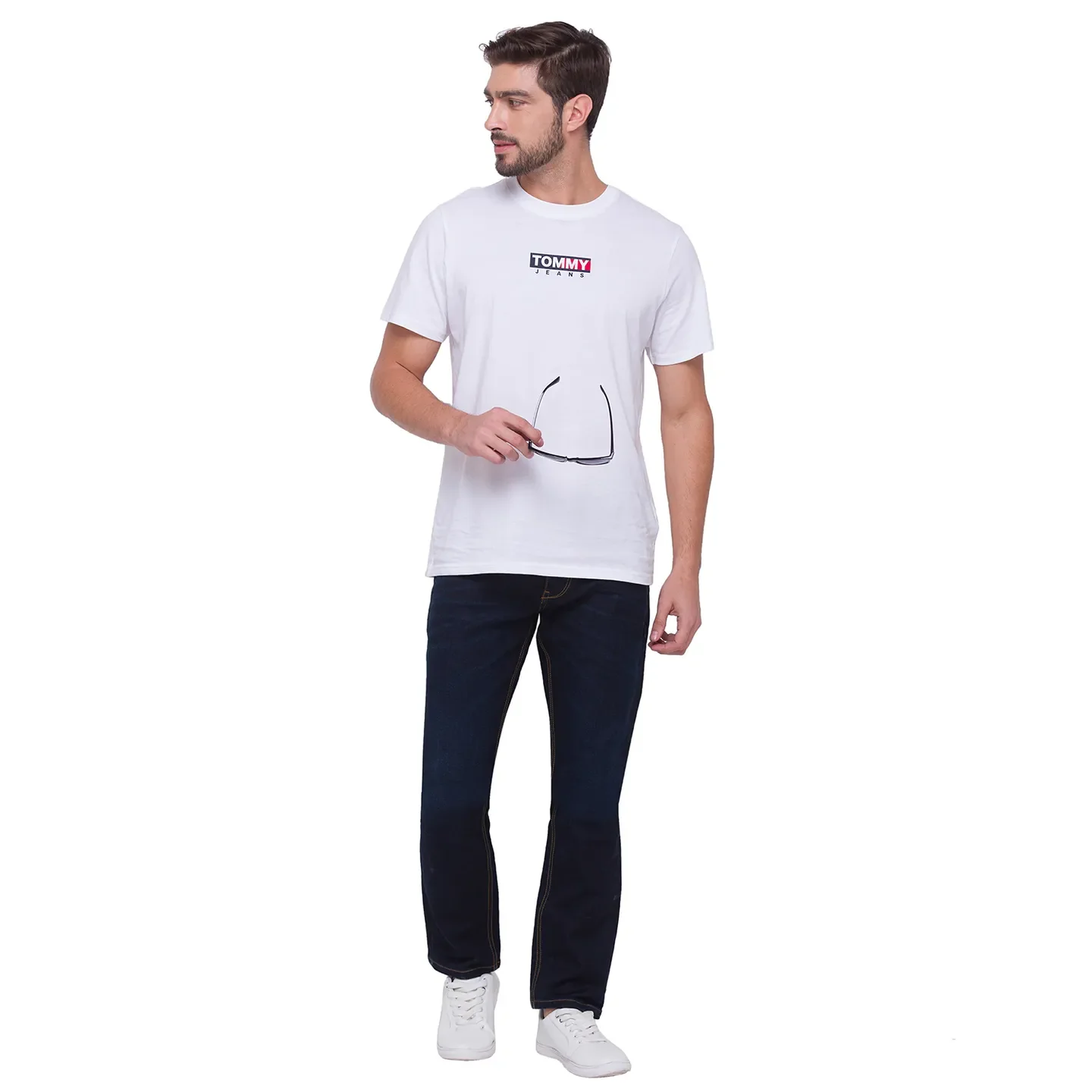 Blue Slim Straight Fit Men's Denims by Being Human Clothing - Image 5