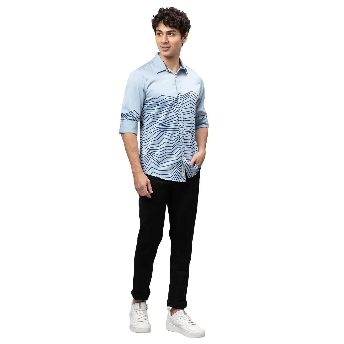 Dark Black Slim Fit Denims For Men By Being Human Clothing - Image 2