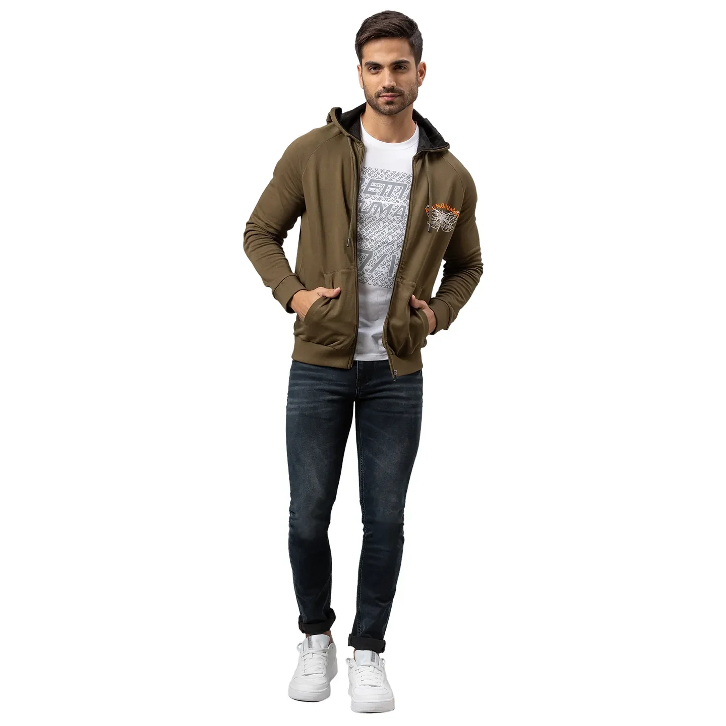 Blue Slim Straight Fit Men's Denims by Being Human Clothing - Image 2