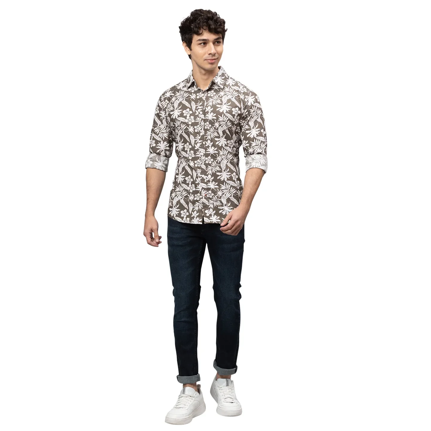 Dark Blue Slim Fit Denims For Men By Being Human Clothing - Image 2