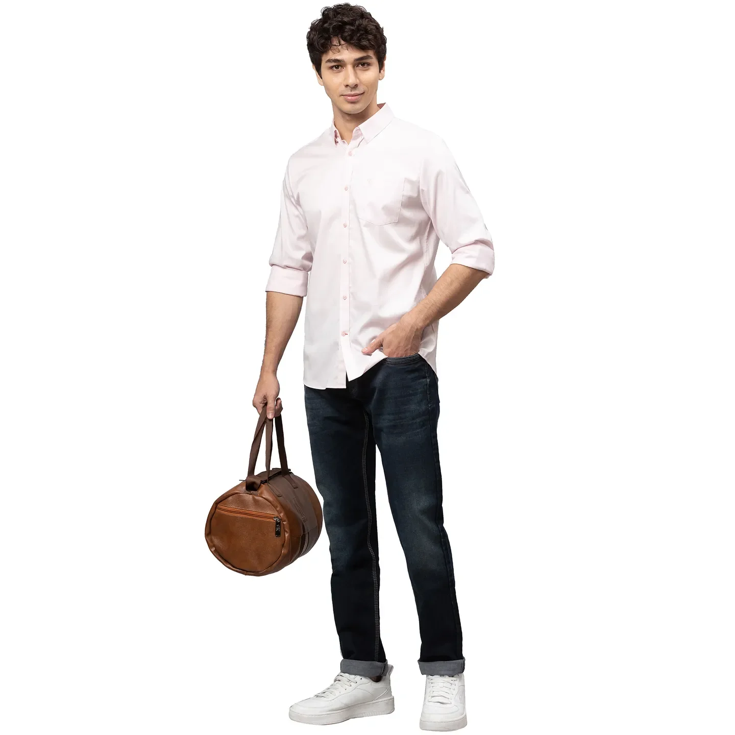 Dark Blue Slim Fit Denims For Men By Being Human Clothing - Image 2