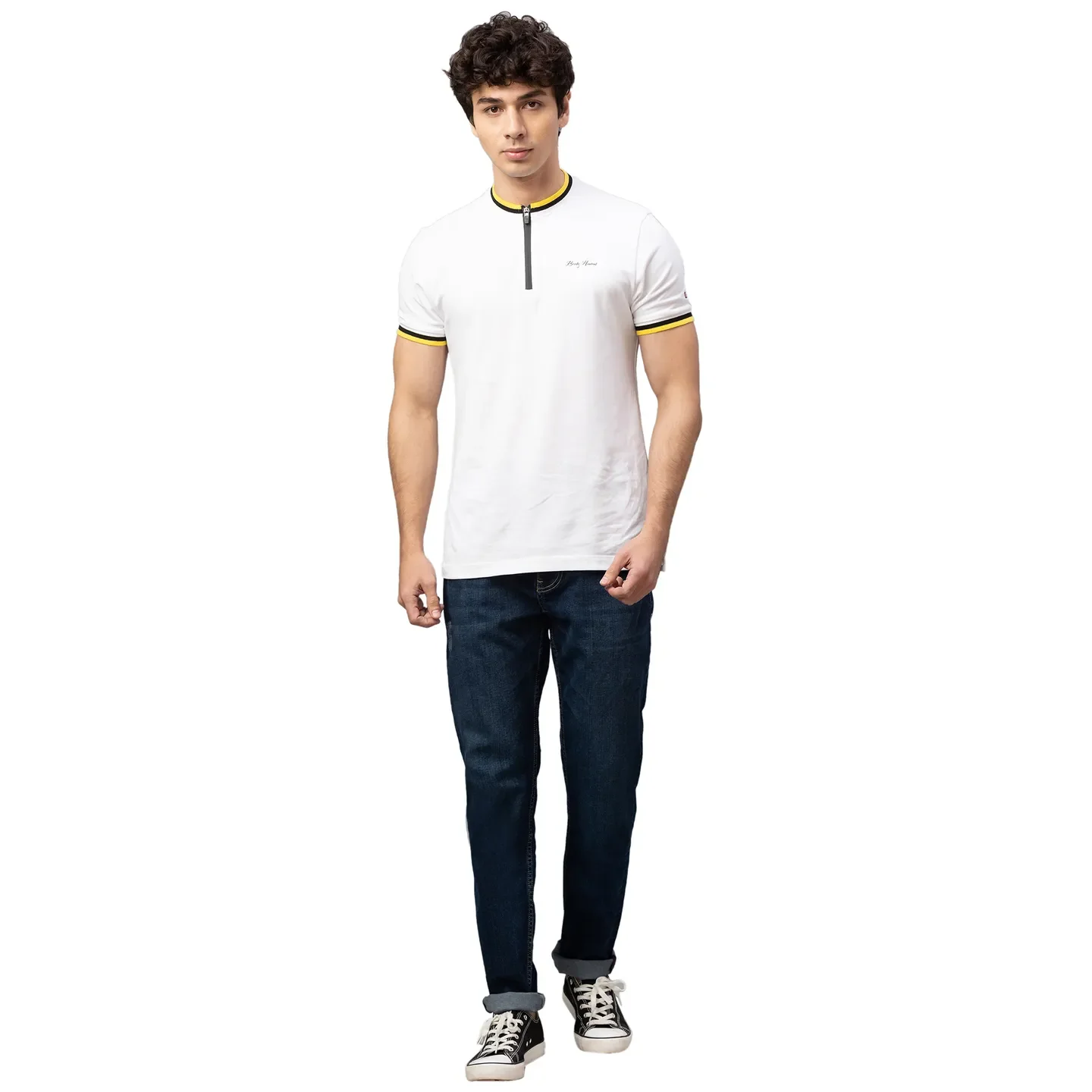 Blue Slim Straight Fit Men's Denims by Being Human Clothing - Image 2