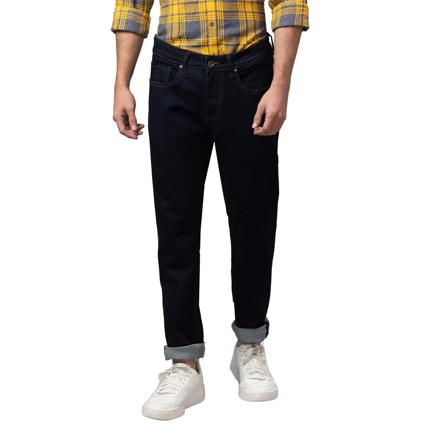 Blue Slim Straight Fit Men's Denims by Being Human Clothing
