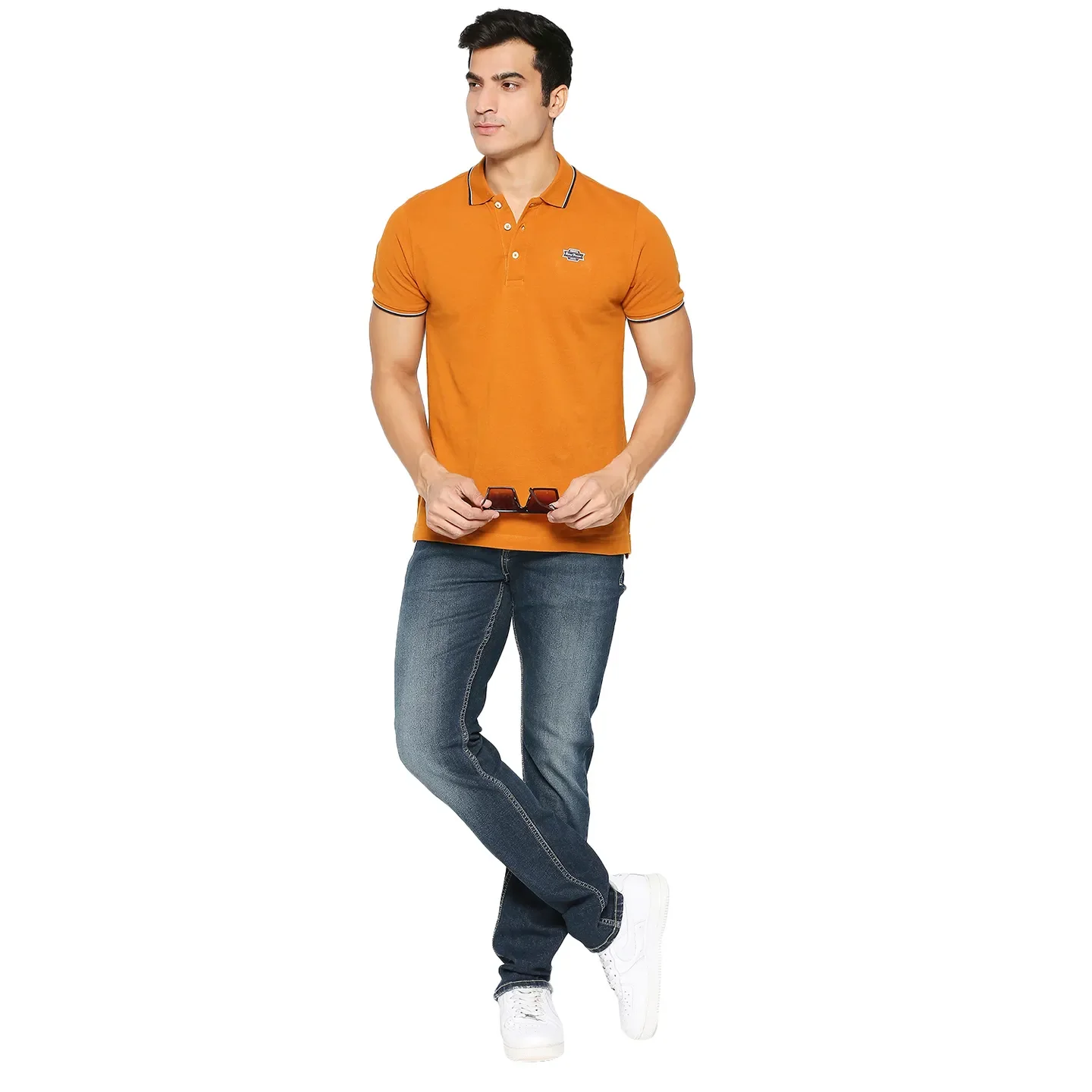 Blue Slim Straight Fit Men's Denims by Being Human Clothing - Image 6
