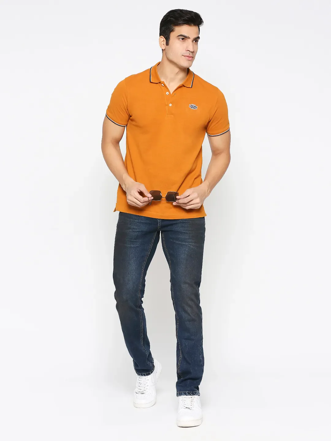 Blue Slim Straight Fit Men's Denims by Being Human Clothing - Image 6