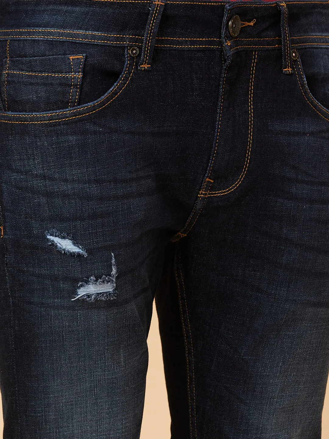 Blue Slim Fit Men's Denims by Being Human Clothing - Image 5