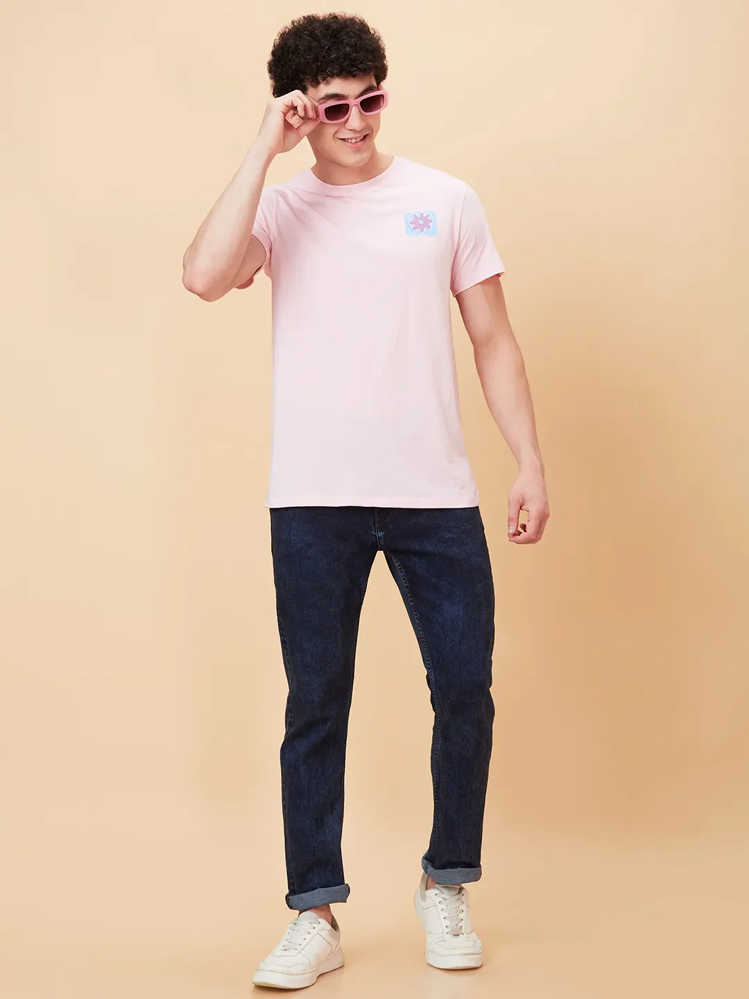 Dark Blue Slim Fit Denims For Men By Being Human Clothing - Image 6