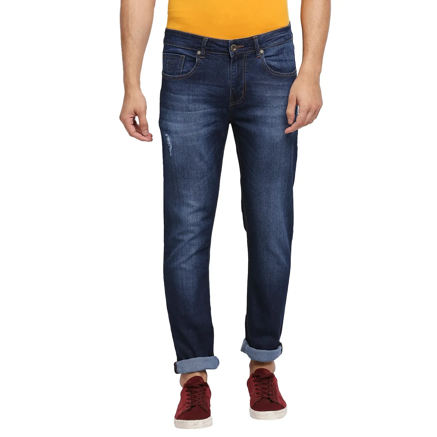 Blue Slim Straight Fit Men's Denims by Being Human Clothing