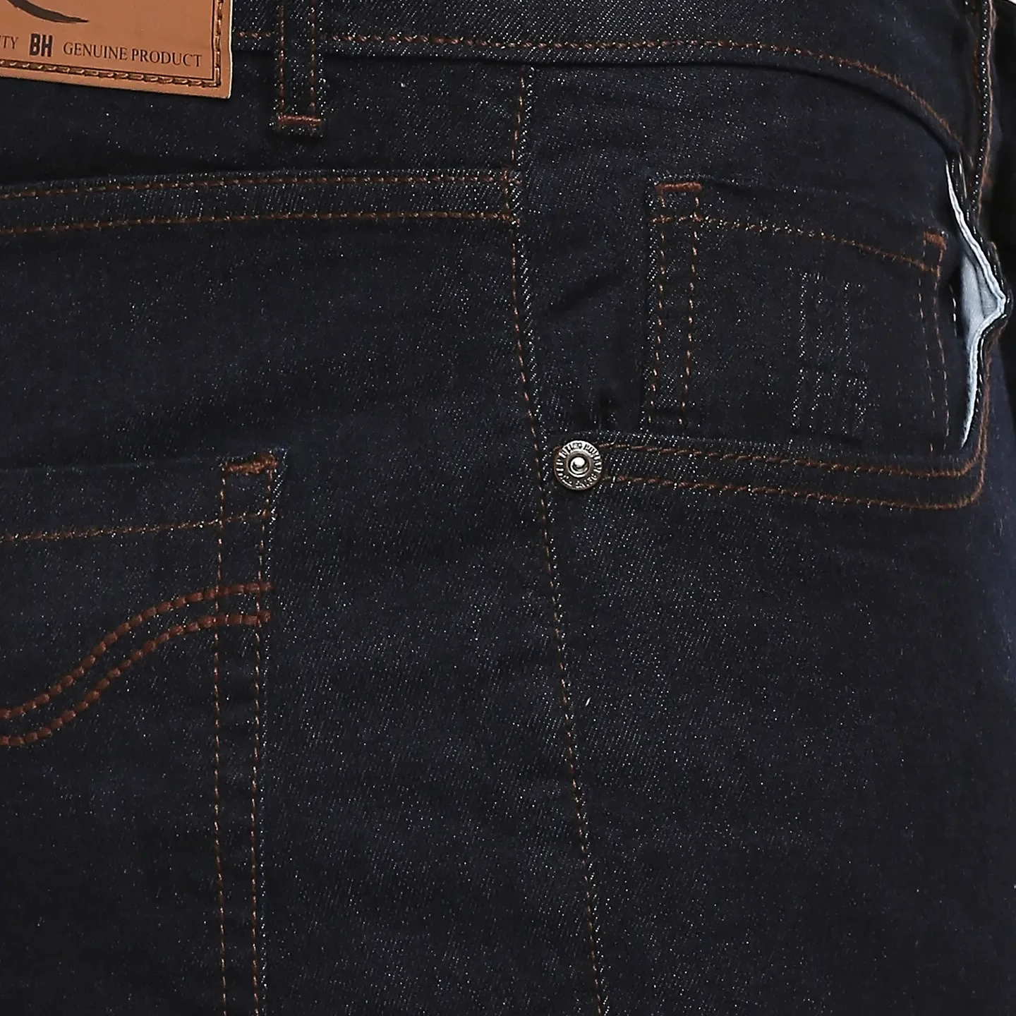 Blue Slim Straight Fit Men's Denims by Being Human Clothing - Image 4