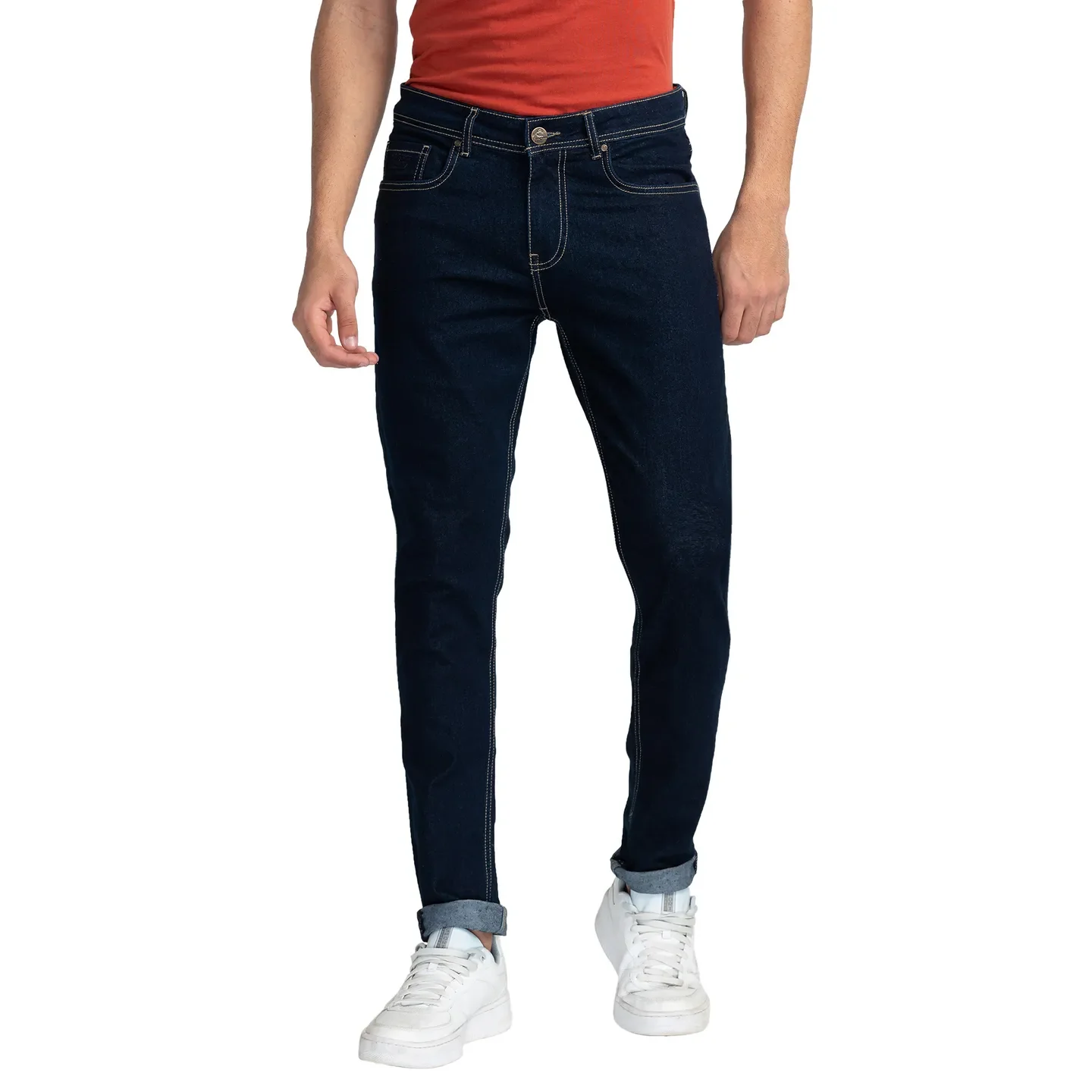 Blue Slim Straight Fit Men's Denims by Being Human Clothing