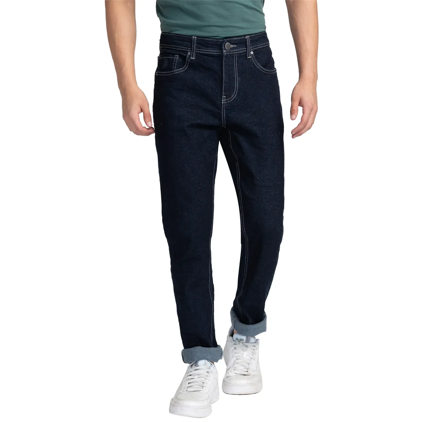 Blue Slim Straight Fit Men's Denims by Being Human Clothing