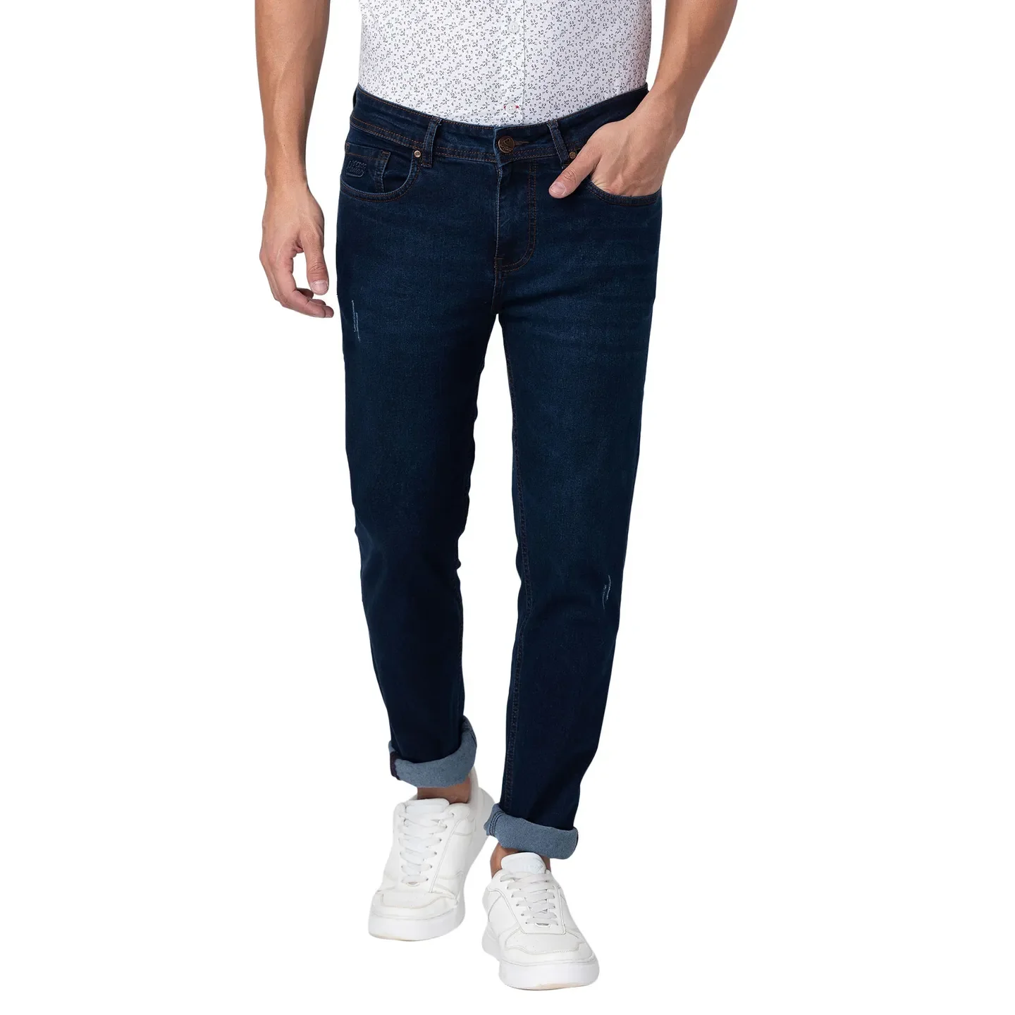Blue Slim Straight Fit Men's Denims by Being Human Clothing