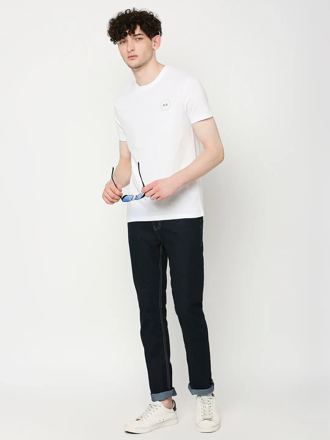 Blue Slim Straight Fit Men's Denims by Being Human Clothing - Image 6