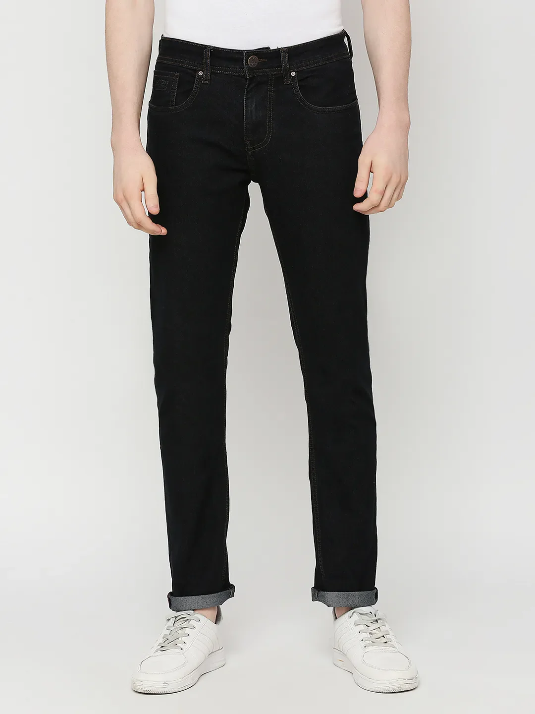 Blue Slim Straight Fit Men's Denims by Being Human Clothing