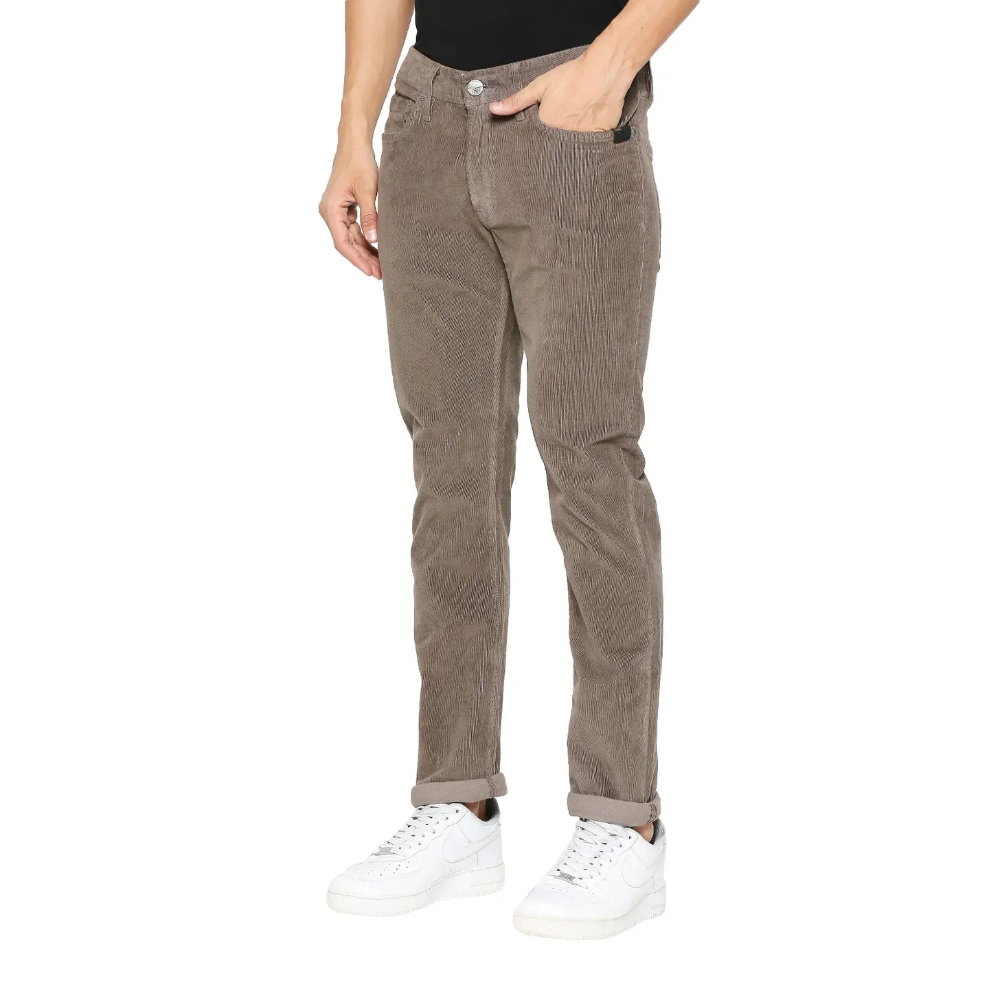 Grey Slim Fit Denims For Men By Being Human Clothing - Image 2