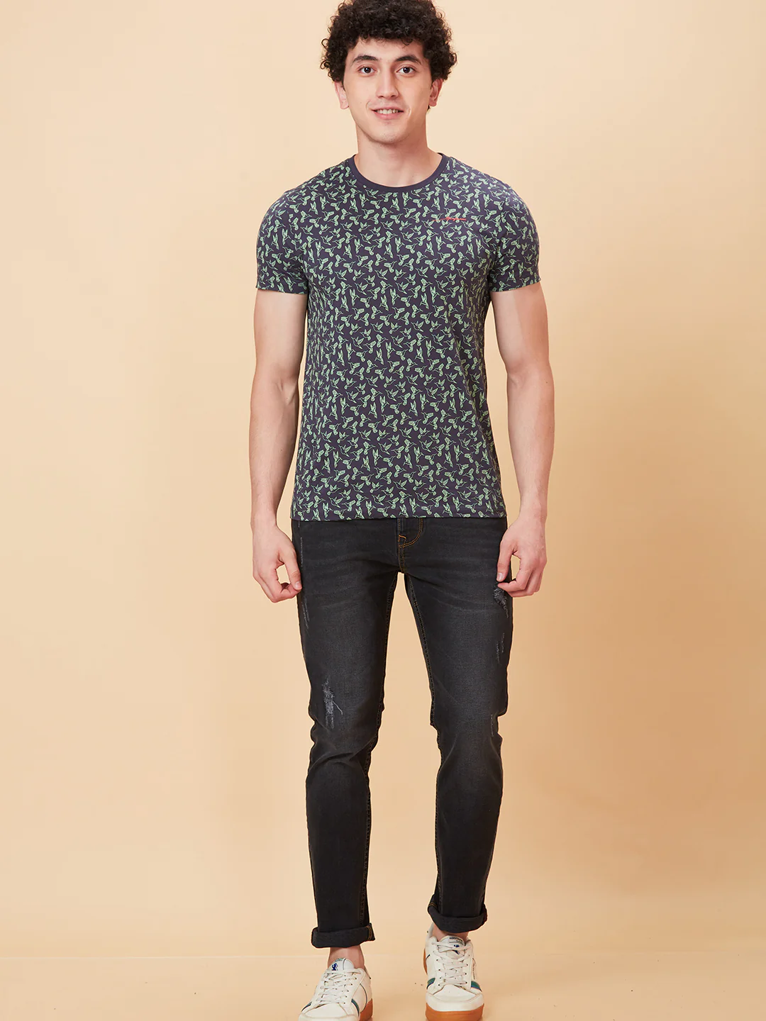 Grey Slim Fit Denims For Men By Being Human Clothing