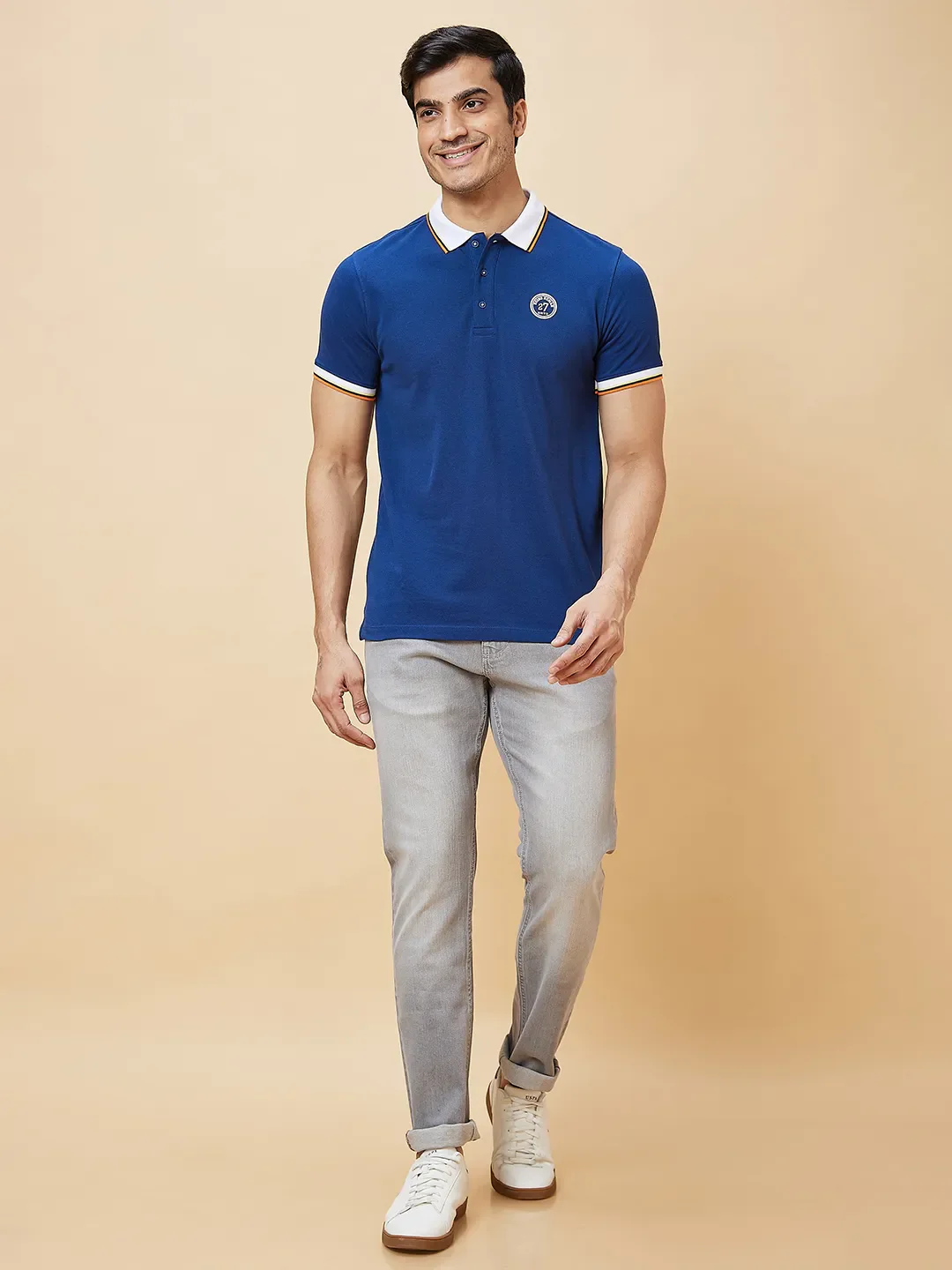 Grey Slim Straight Fit Men's Denims by Being Human Clothing - Image 2