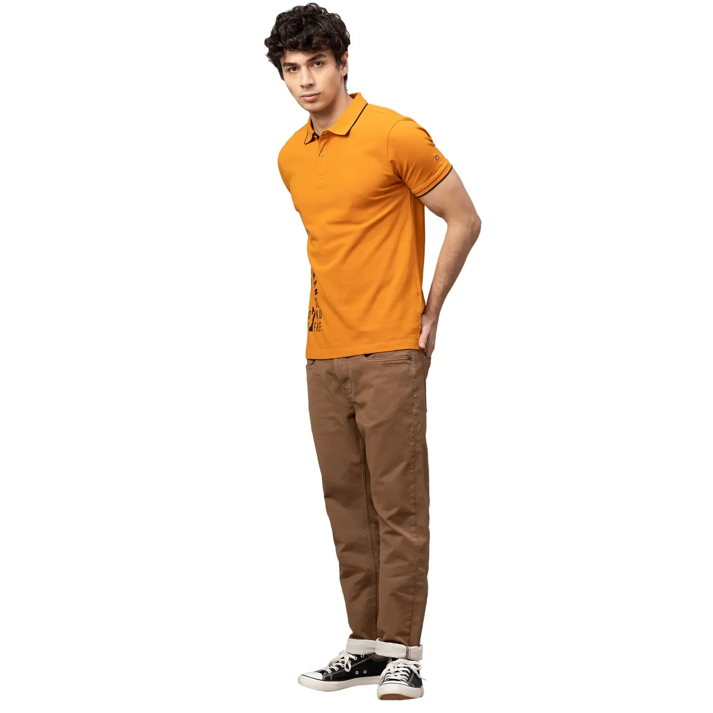 Khaki Boot Cut Fit Denims For Men By Being Human Clothing - Image 2