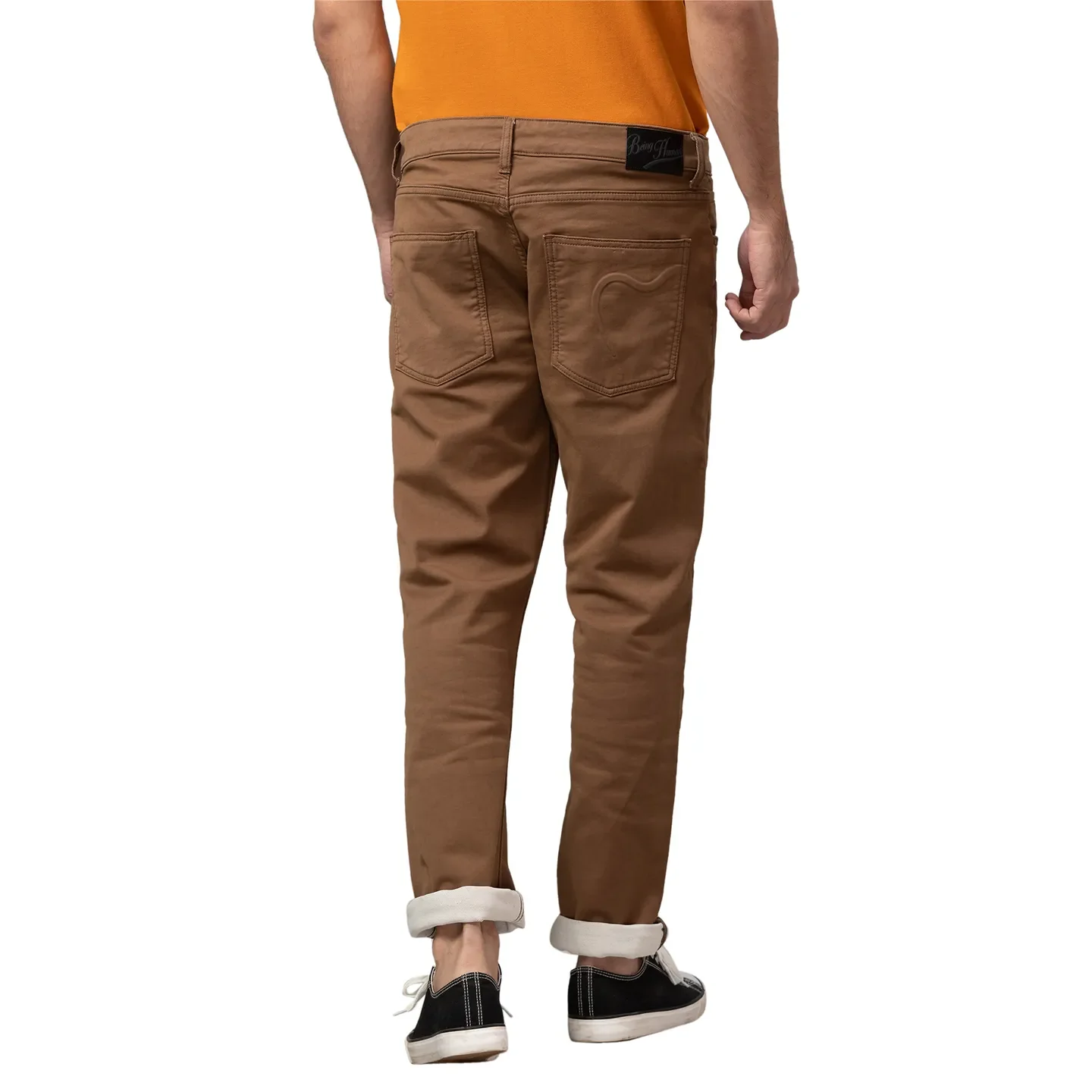 Khaki Boot Cut Fit Denims For Men By Being Human Clothing - Image 3