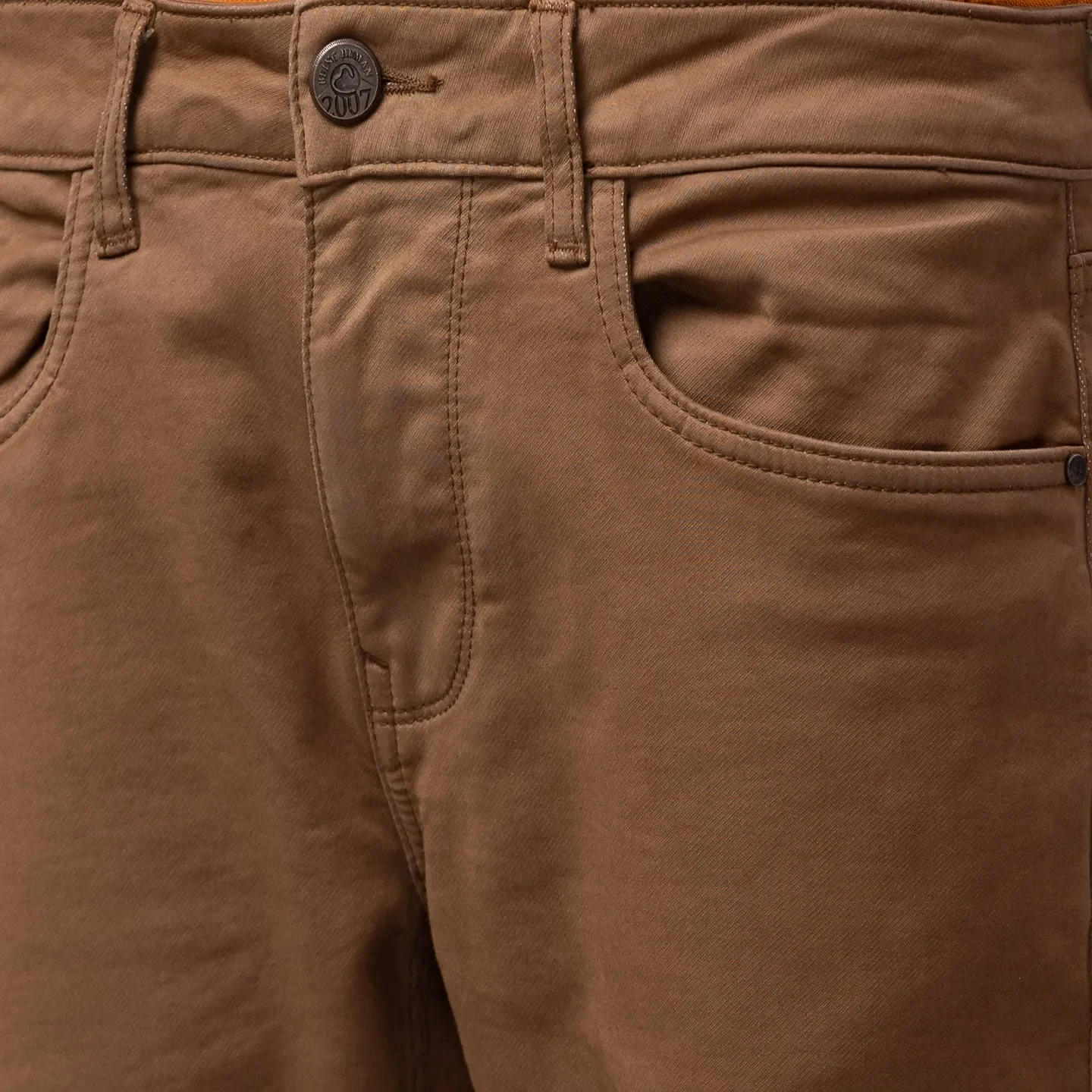 Khaki Boot Cut Fit Denims For Men By Being Human Clothing - Image 5