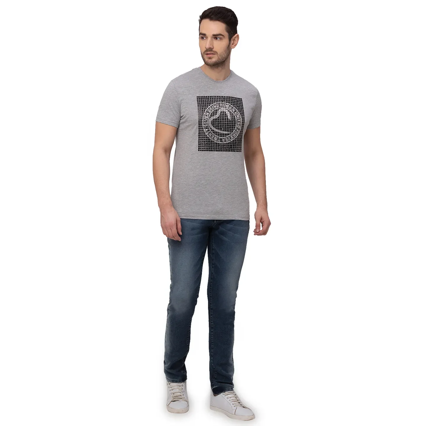 Blue Slim Straight Fit Men's Denims by Being Human Clothing - Image 5