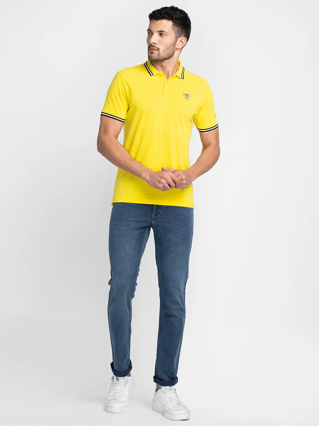 Blue Slim Fit Denims For Men By Being Human Clothing - Image 2