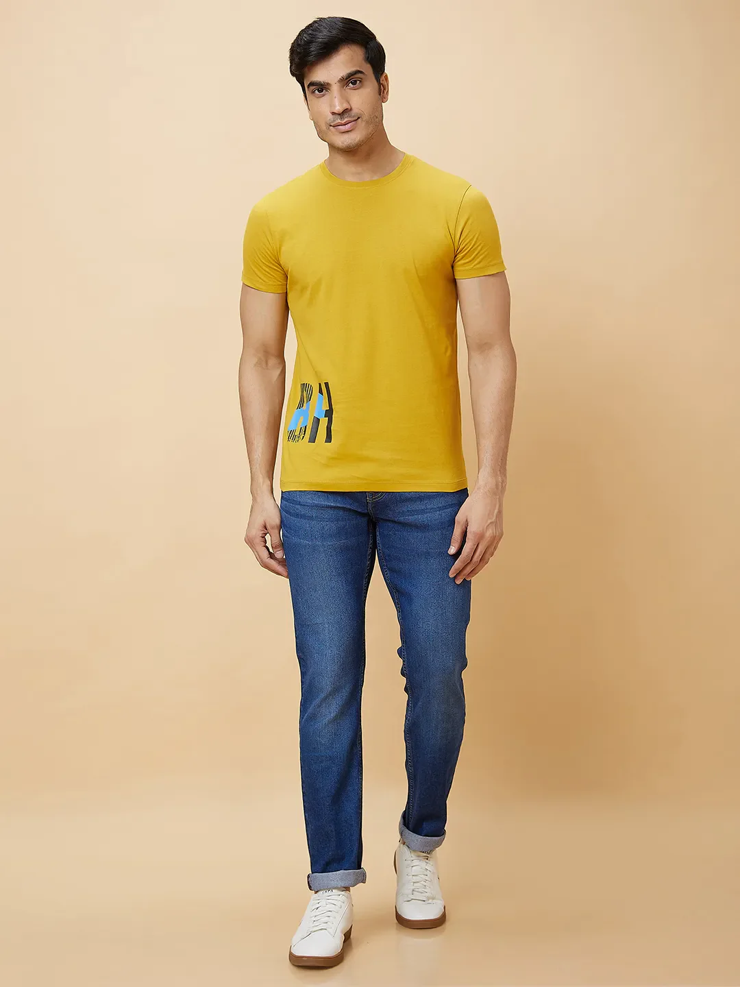 Blue Slim Straight Fit Men's Denims by Being Human Clothing - Image 2