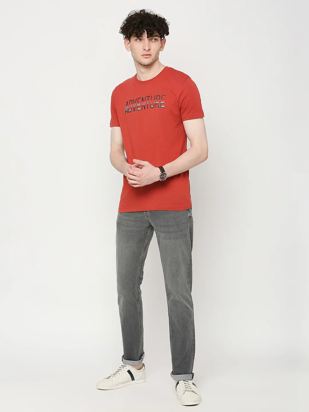 Grey Slim Straight Fit Men's Denims by Being Human Clothing - Image 6