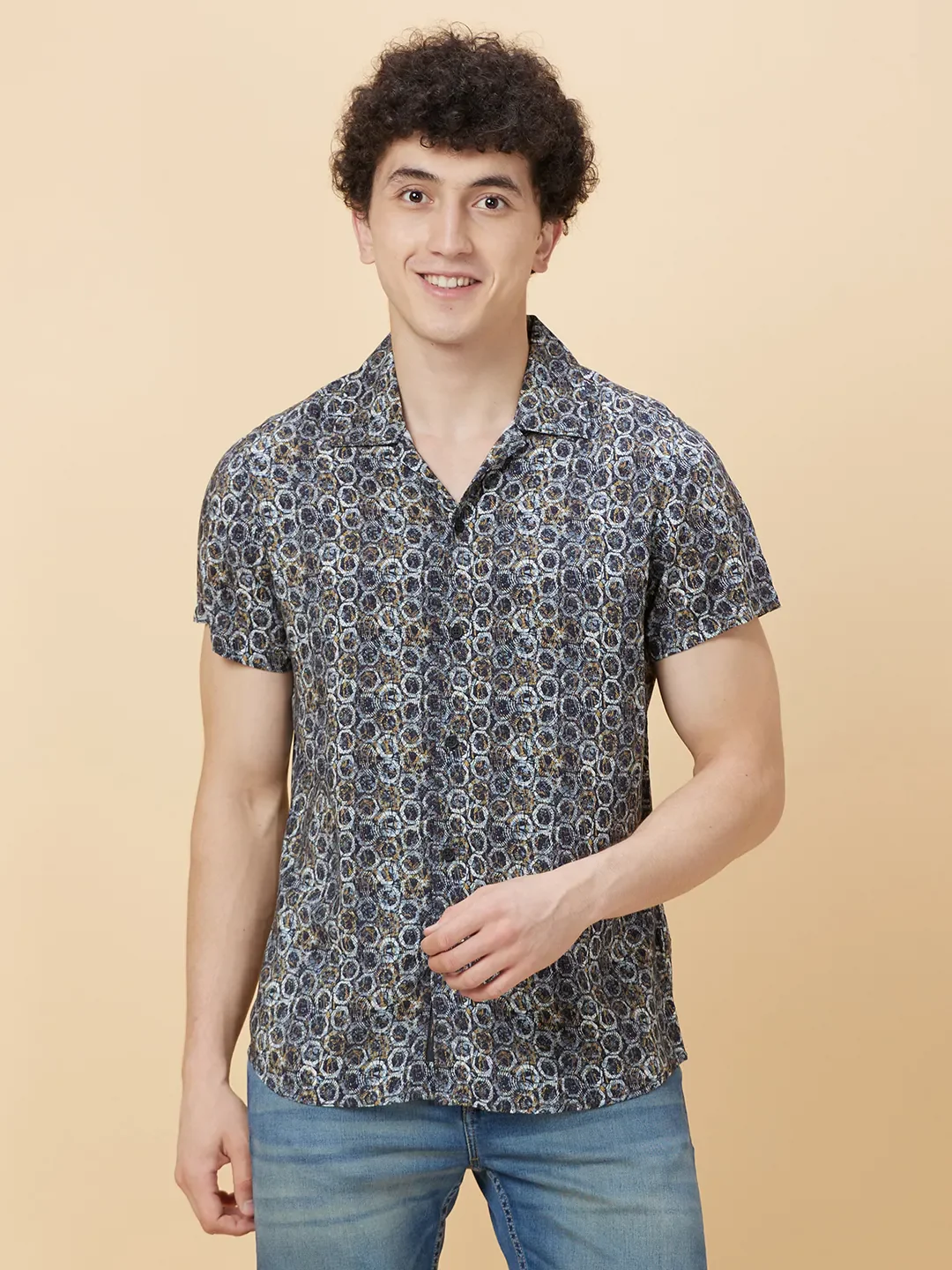 White Slim Fit Regular Collar Men's Shirt by Being Human Clothing